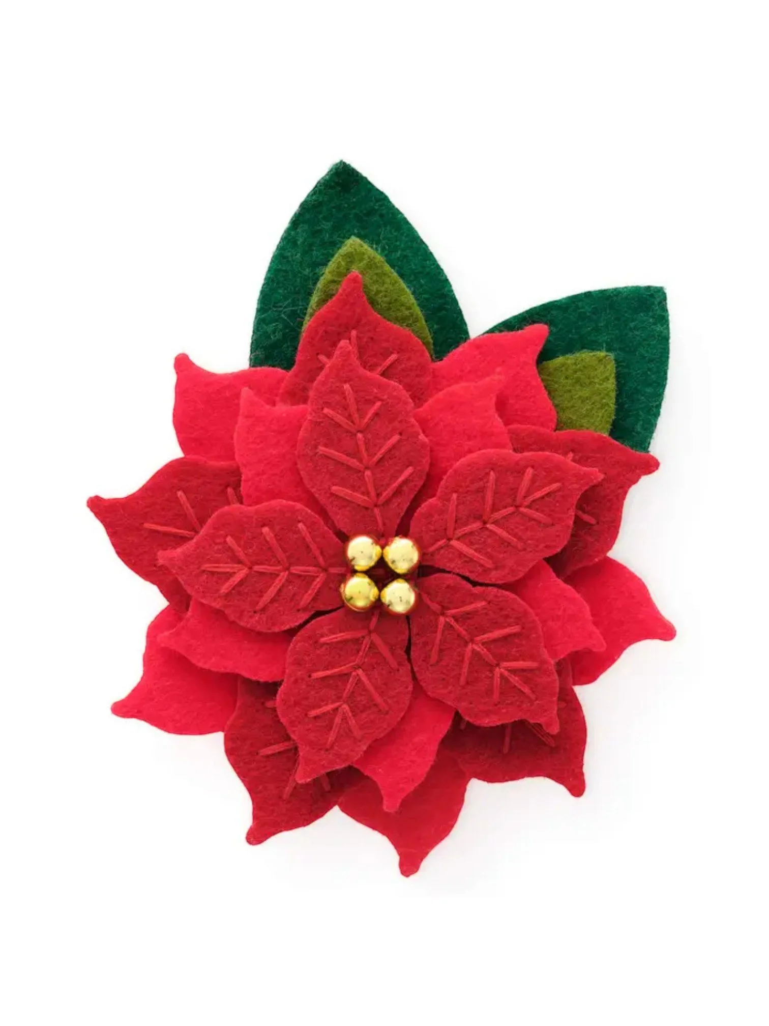 Poinsettia Dog Collar Flower | The Foggy Dog