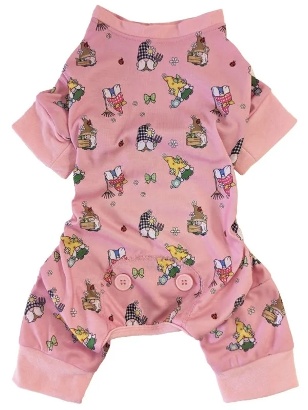 Garden Gnomes Pink Pajamas