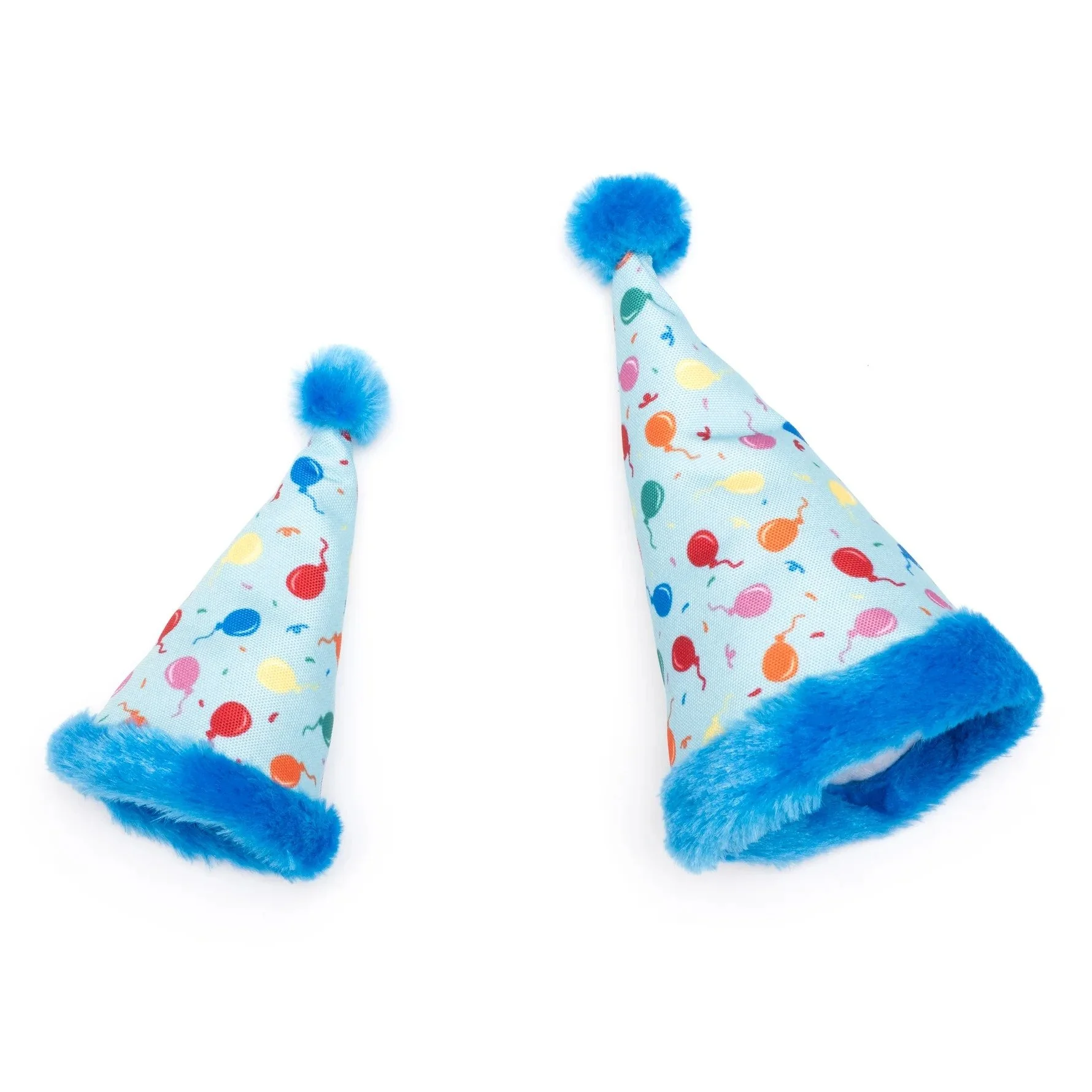 The Worthy Dog Birthday Party Hat for dogs with adjustable elastic chin strap and crinkle toy design (3).jpg
