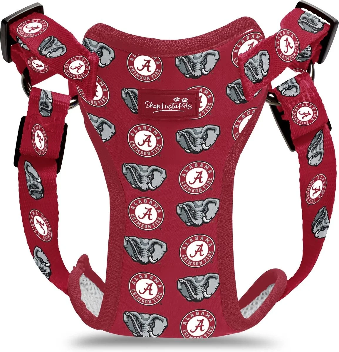 ShopInstaPets Alabama Crimson Tide NCAA Dog Harness