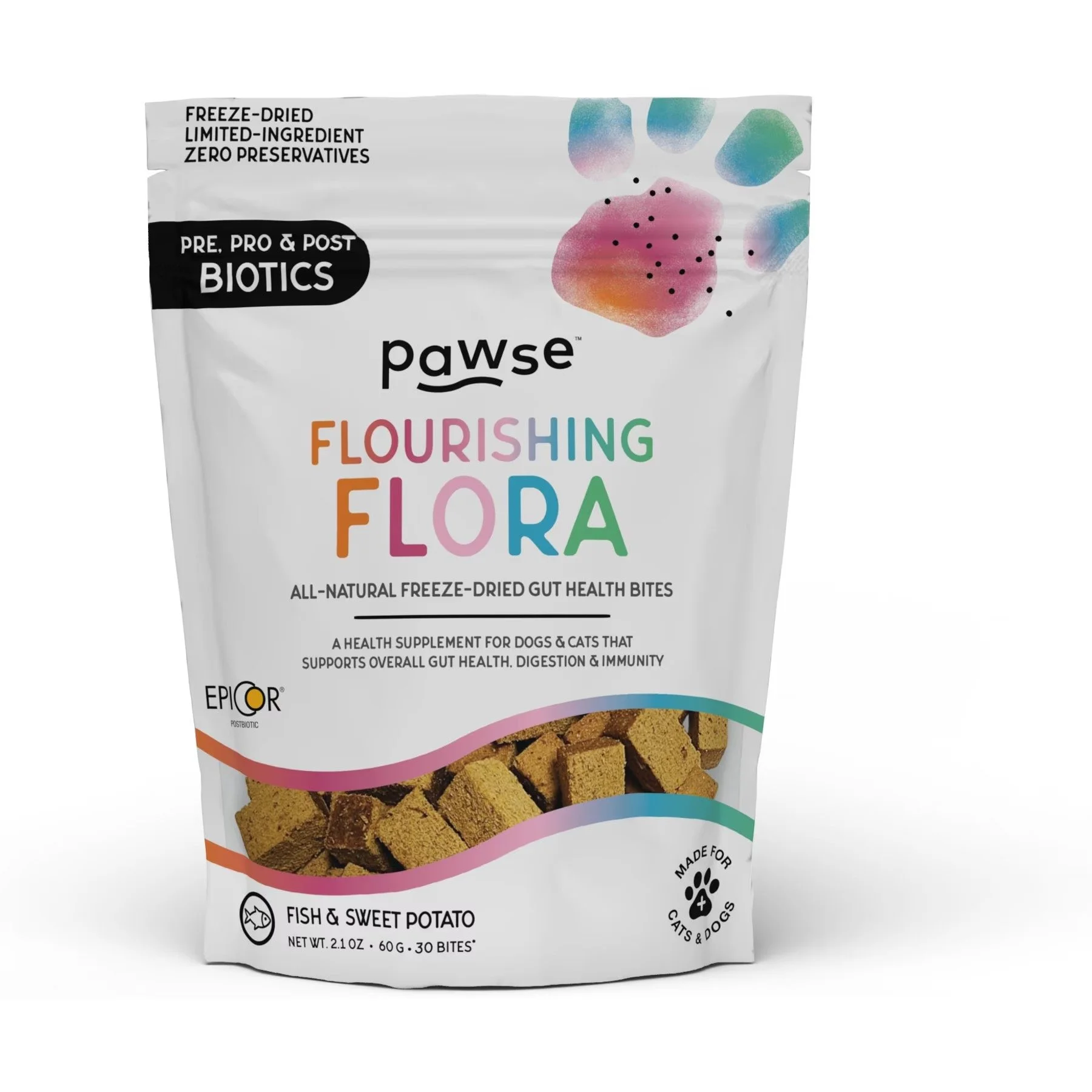 Pawse Flourishing Flora Digestive Aid Supplement for Dogs