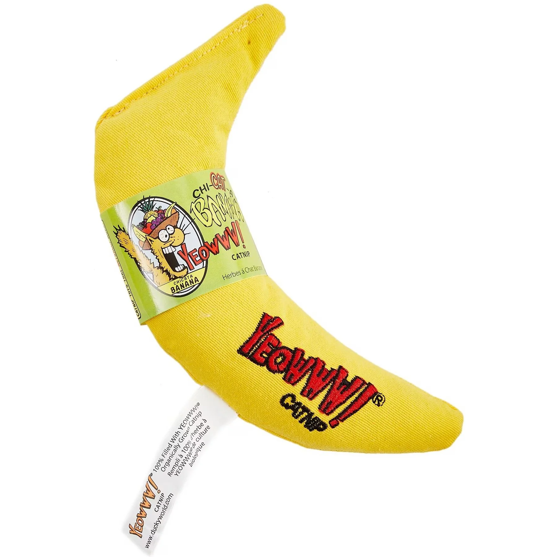 Yellow Banana Catnip Toy