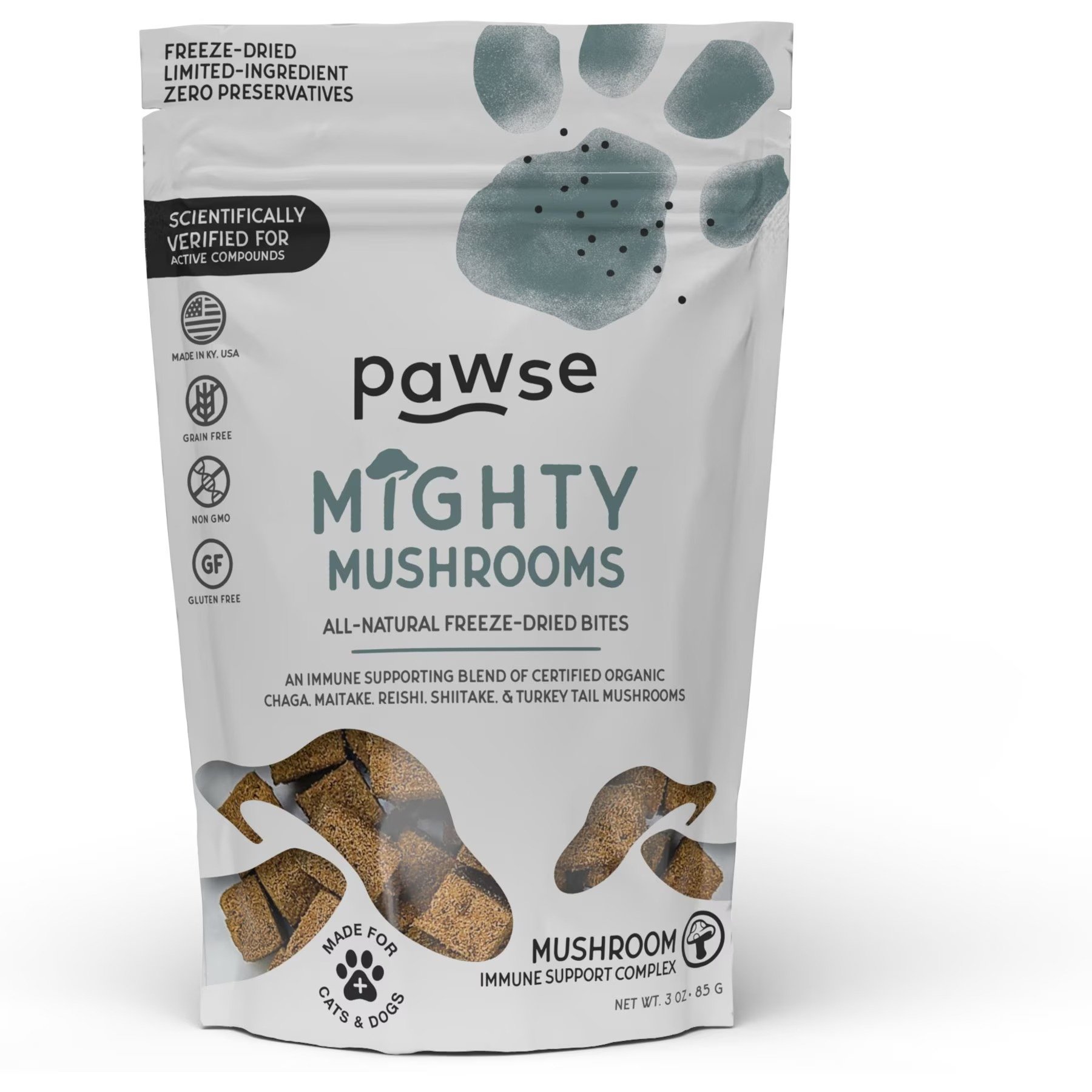 Pawse Mighty Mushrooms Digestive Aid Soft Chews for Dogs