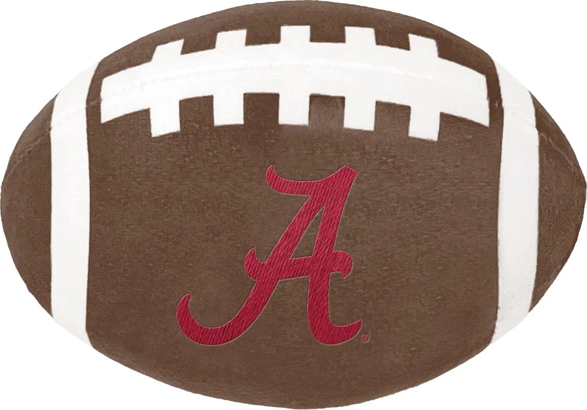 ShopInstaPets Alabama Crimson Tide Squeaky Football Dog Toy