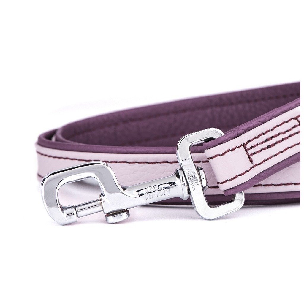 MyFamily Firenze light purple genuine leather dog leash