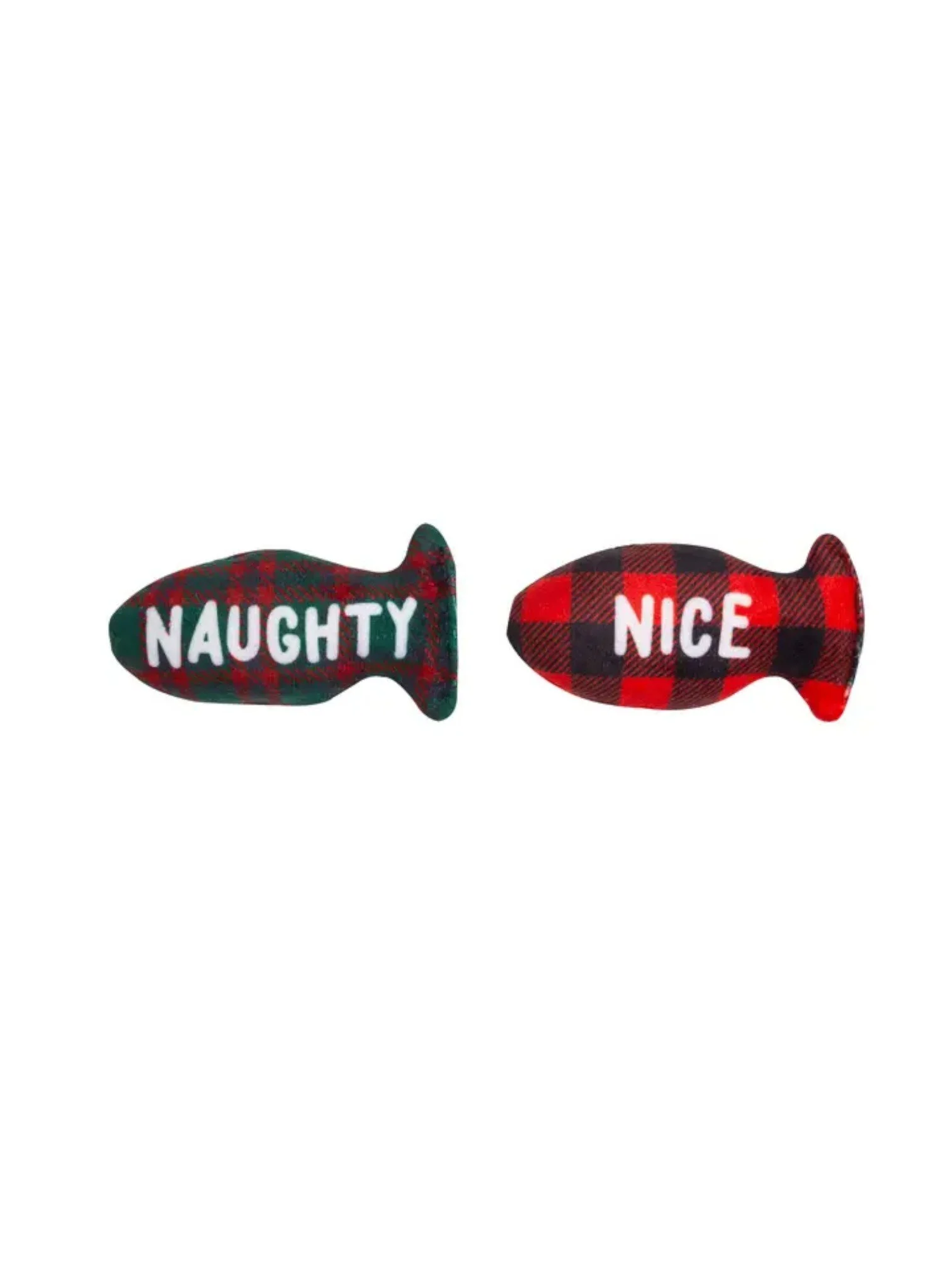 Christmas Naughty & Nice Cat Toys, Set of 2