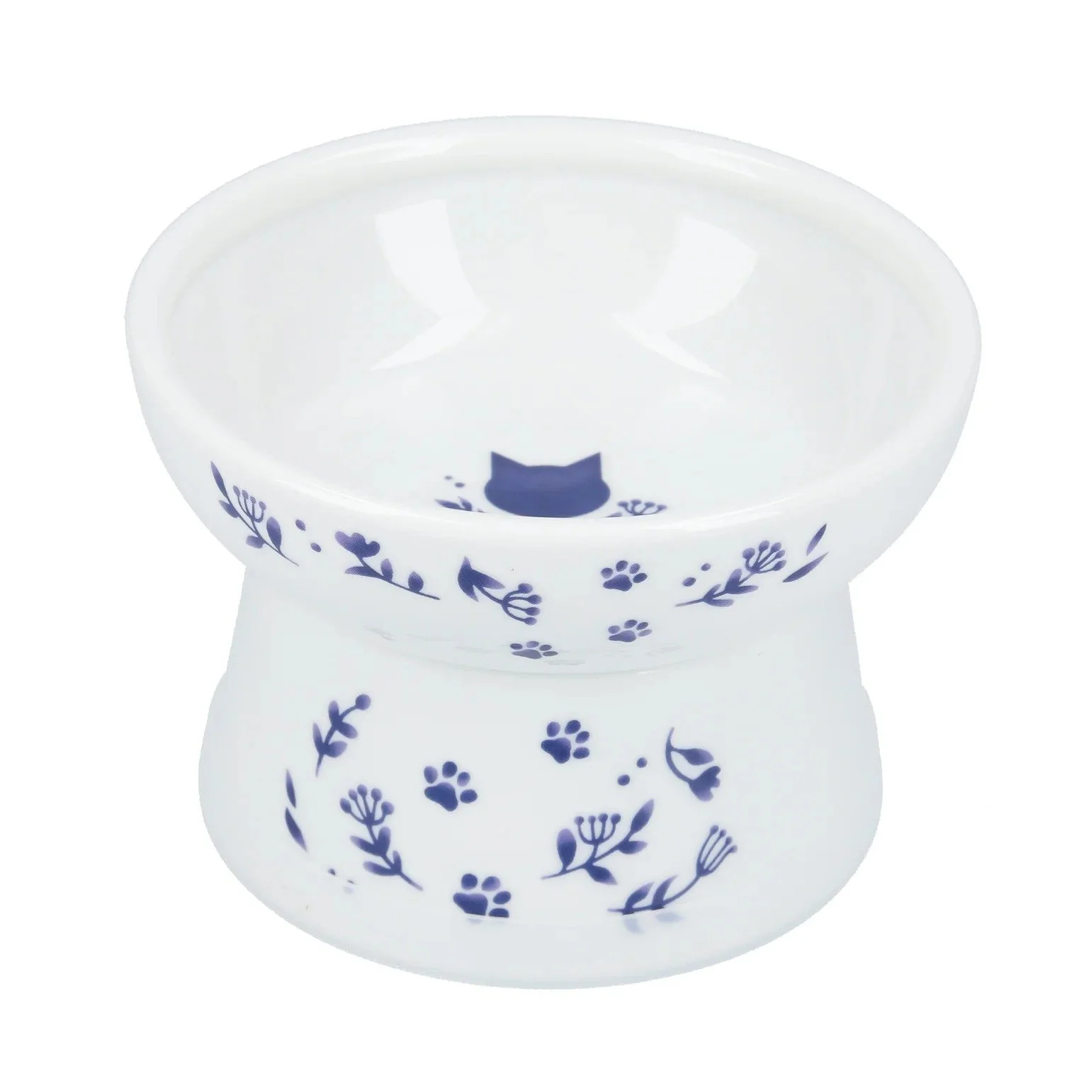 Necoichi Raised Cat Food Bowl – Nordic Blue