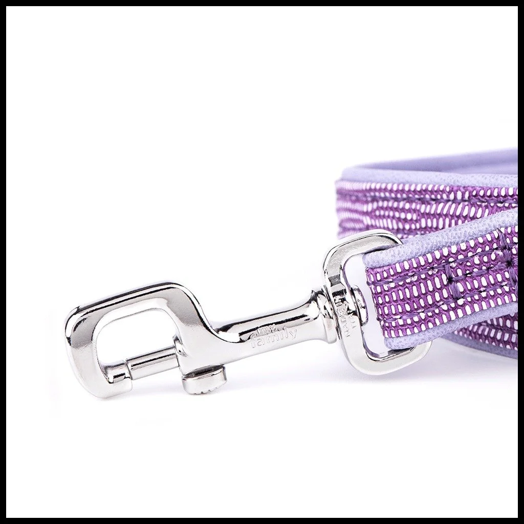 MyFamily Saint Tropez lilac synthetic fiber dog leash