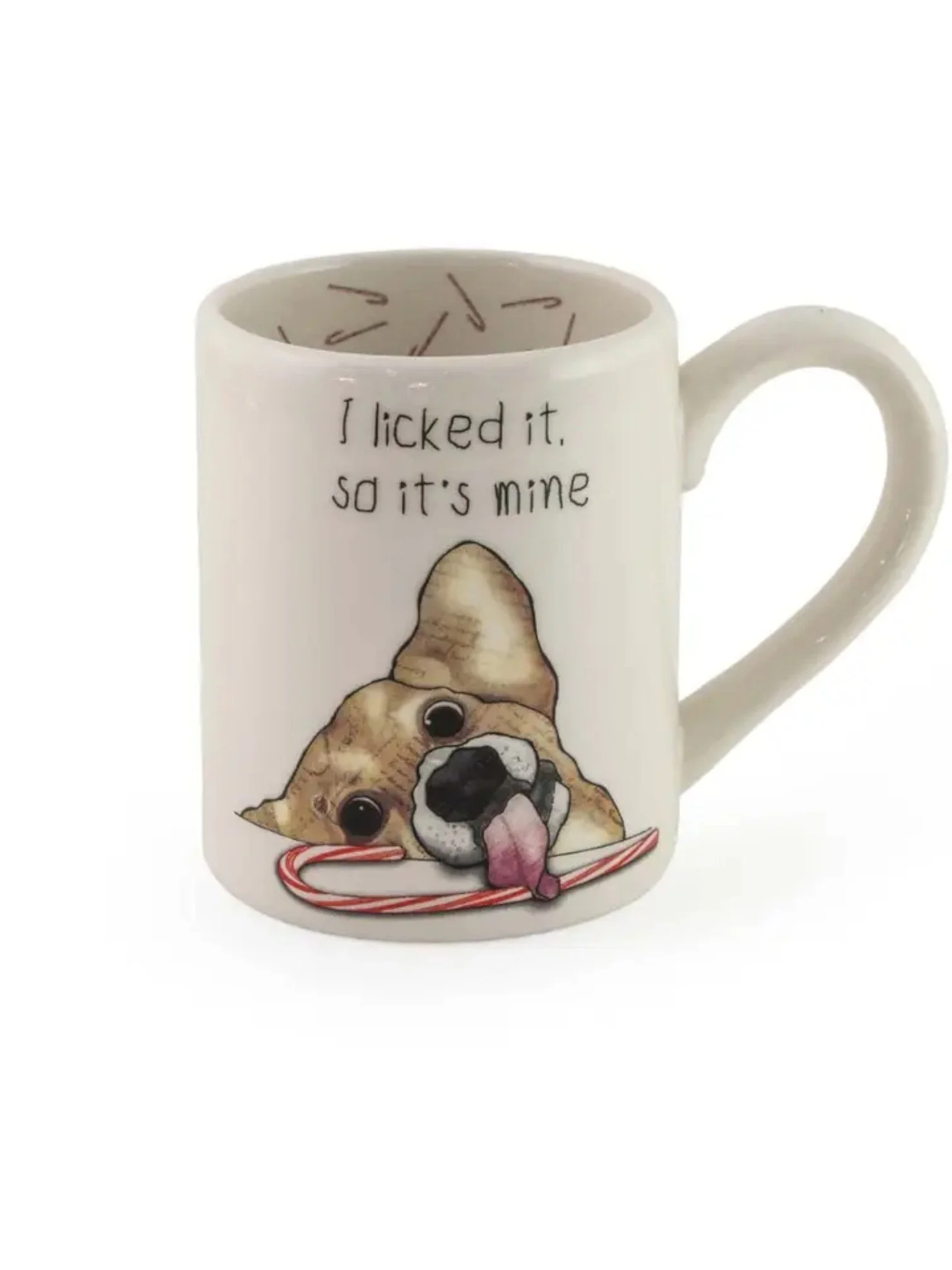 I Licked It Christmas Dog Ceramic Mug