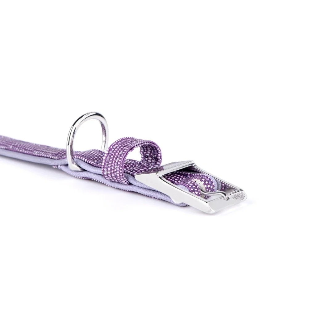 MyFamily Saint Tropez lilac synthetic fiber dog collar
