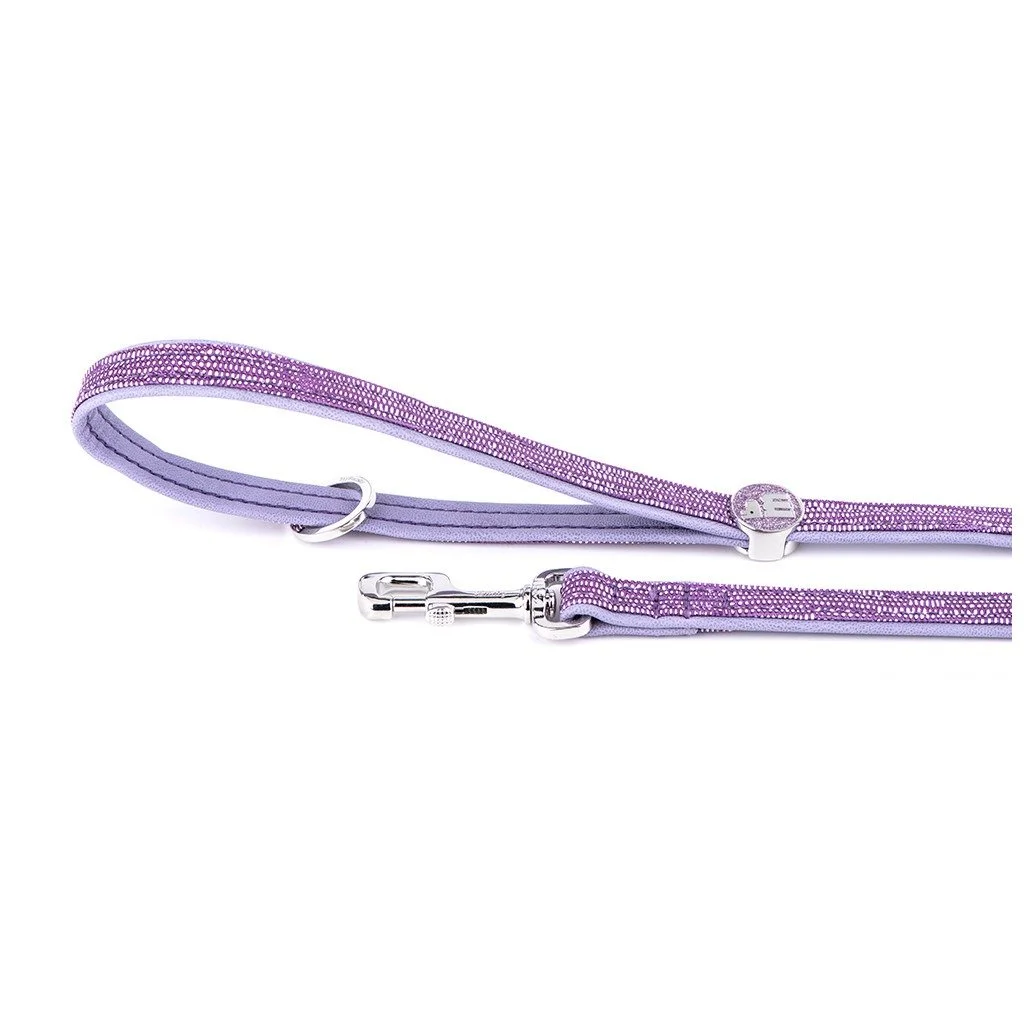 MyFamily Saint Tropez lilac synthetic fiber dog leash
