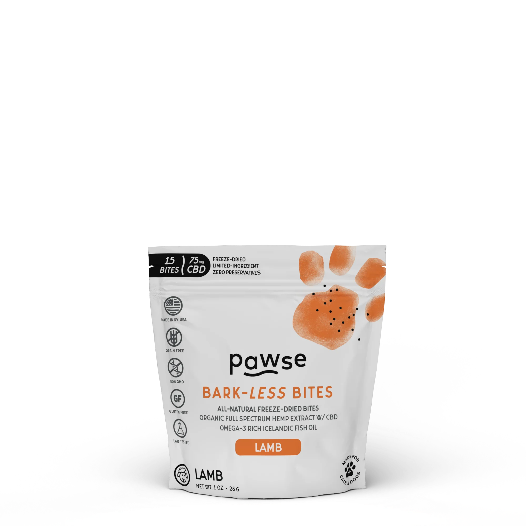 Pawse Bark Less Bites Lamb Calming Treats for Dogs