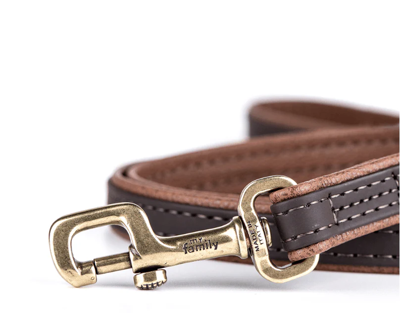 MyFamily Bilbao brown synthetic fiber and rope dog leash
