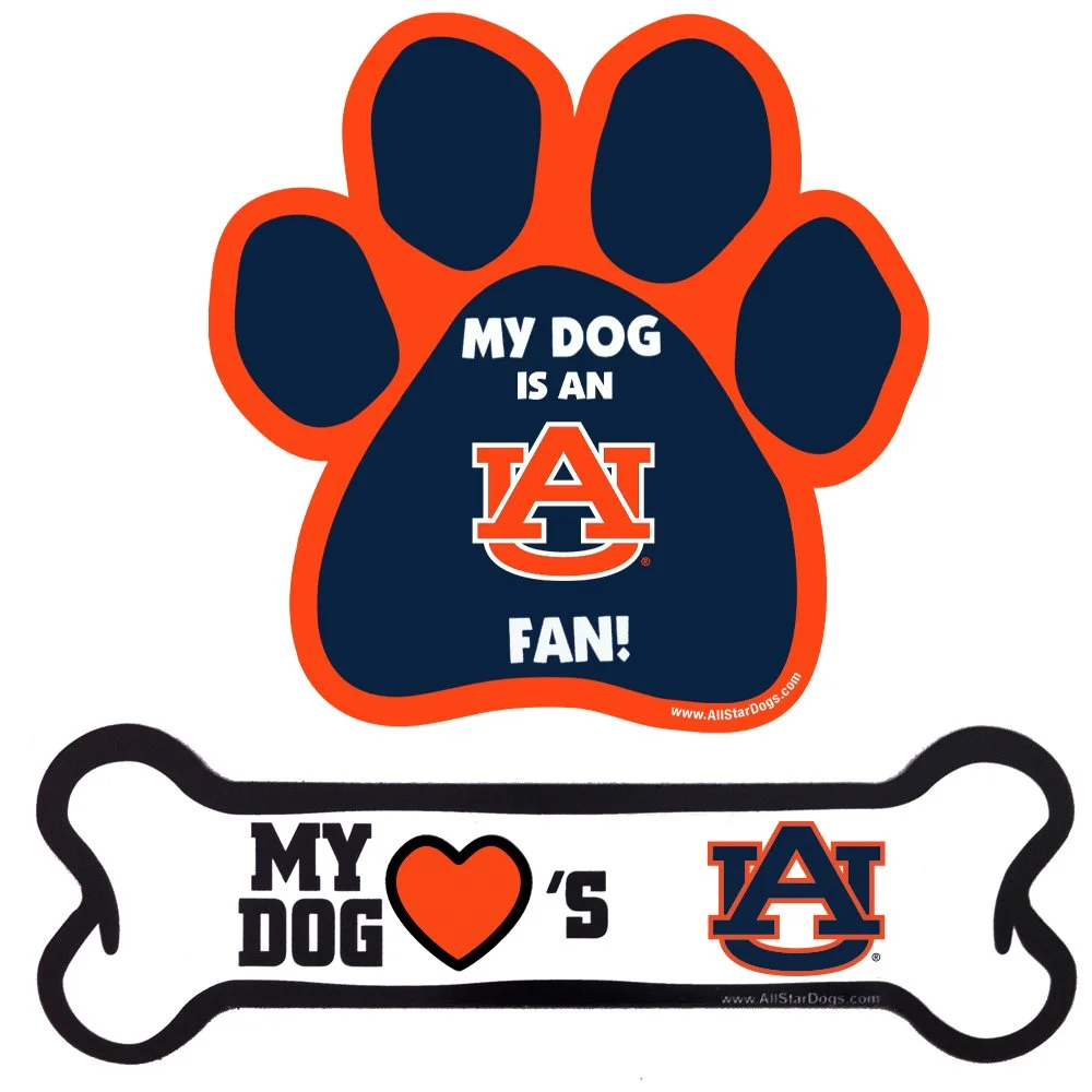 Auburn Tigers Paw Car Magnet