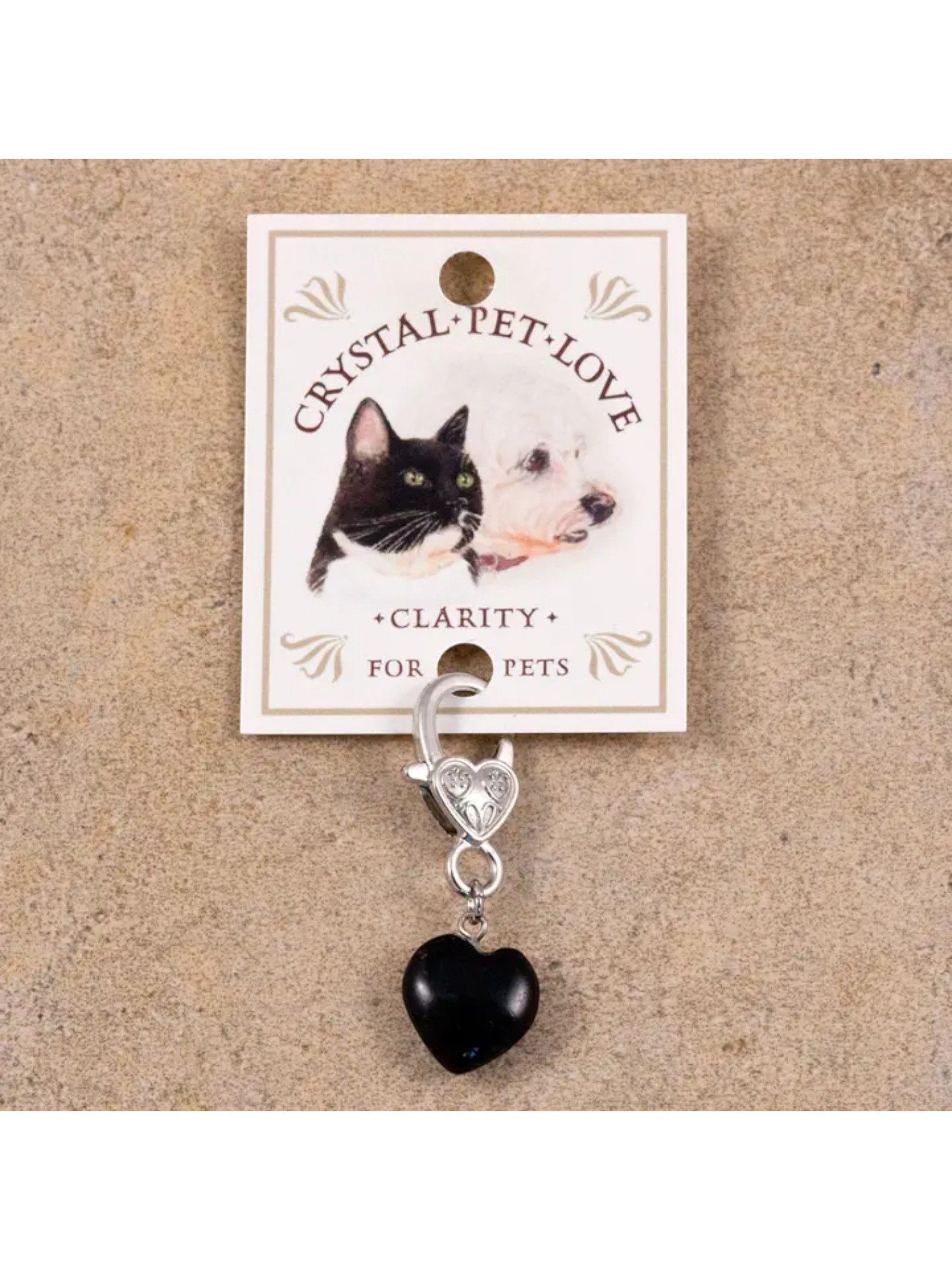 Clarity Black Obsidian Pet Pendant For Crystal Support
