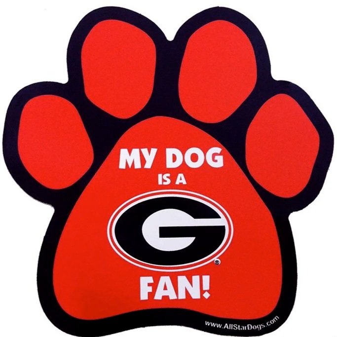 Georgia+Bulldogs+paw-shaped+car+magnet+with+University+of+Georgia+team+logo.jpg