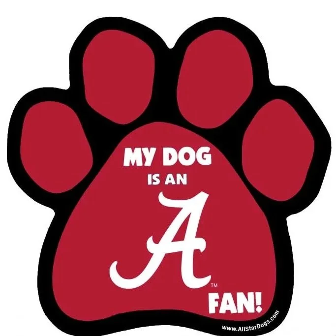Alabama+Crimson+Tide+paw-shaped+car+magnet+with+University+of+Alabama+team+logo.jpg
