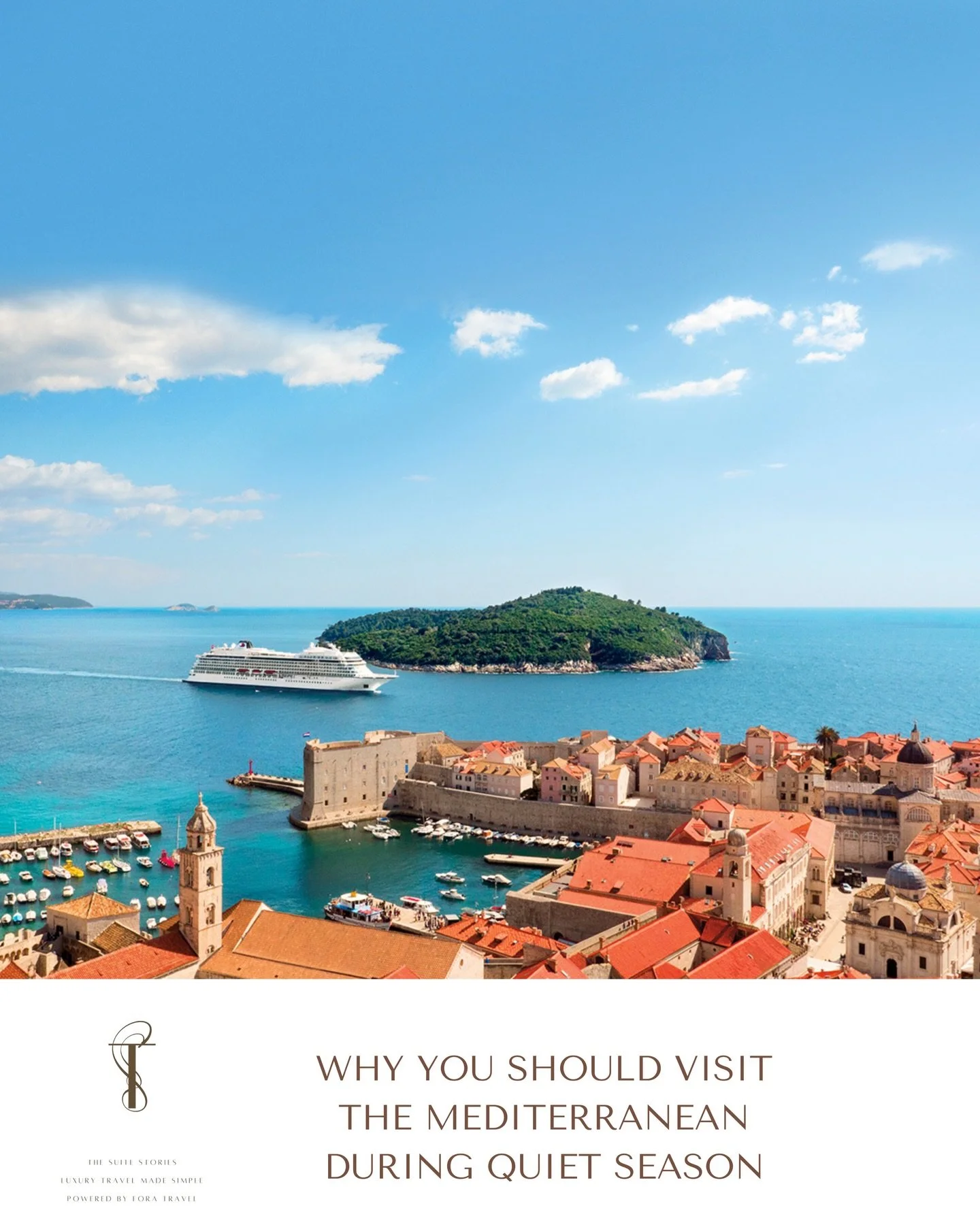 With fewer visitors, the Mediterranean slows down and shows off.

Quiet Season sailings let you explore ancient wonders and vibrant cultures at a more comfortable, unrushed pace. Shorter lines at iconic landmarks. Cooler weather for walking historic 