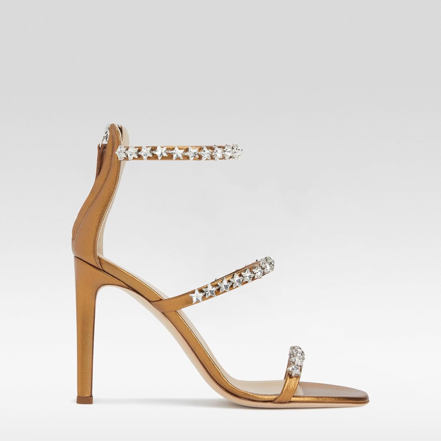 Crystal embellished sandal for formal nights at sea.
One pair for every evening venue.