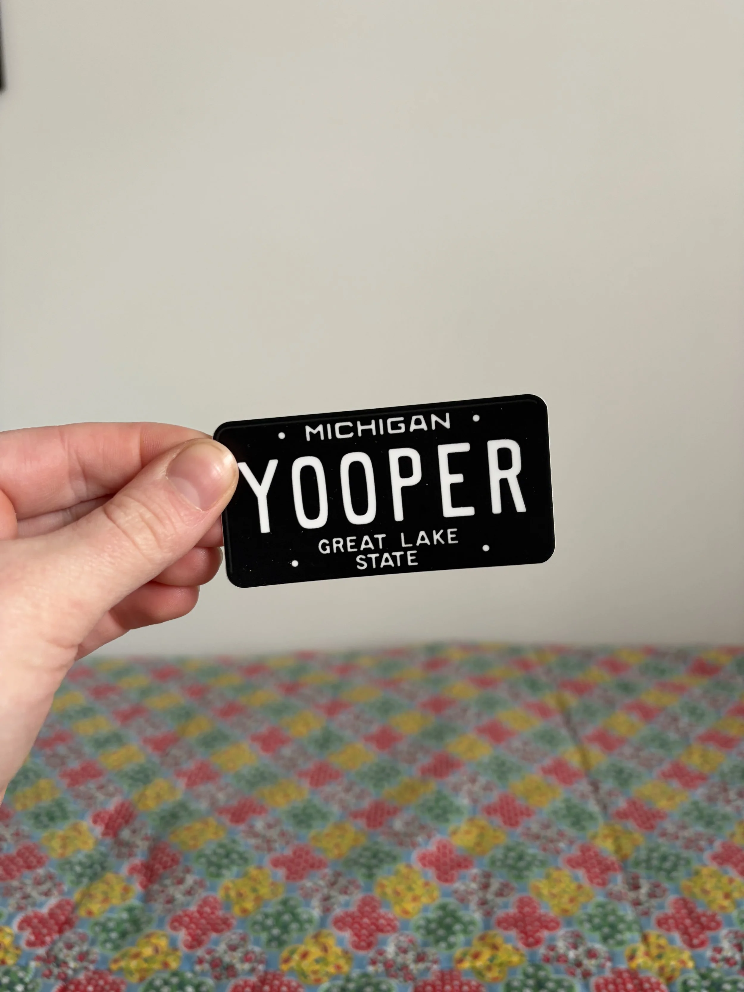 Yooper License Plate Sticker