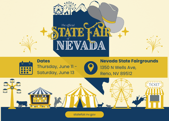The official State Fair of Nevada coming June 11 - 13