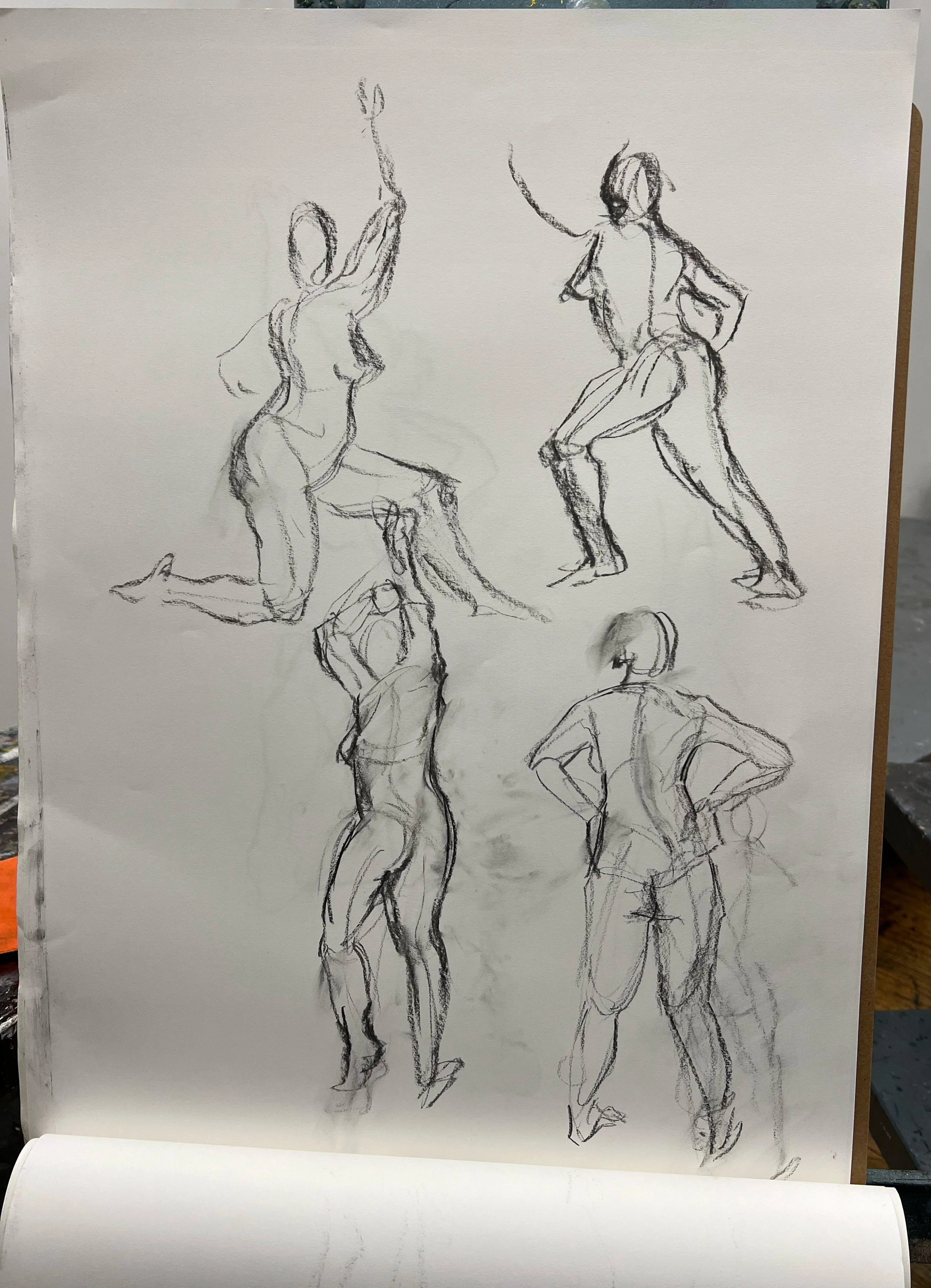 Charcoal, 24 x 18 in