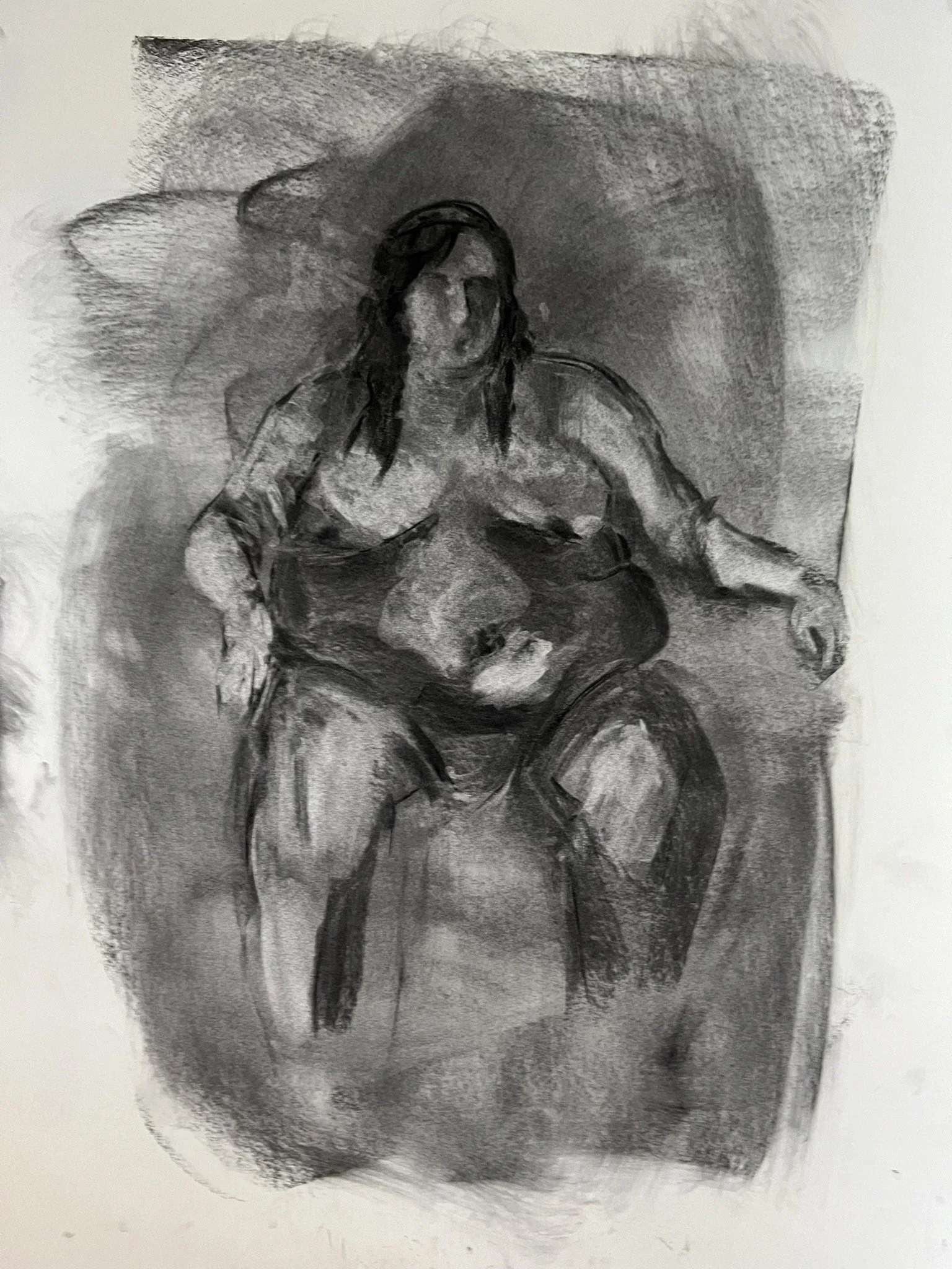 Charcoal, 24 x 18 in