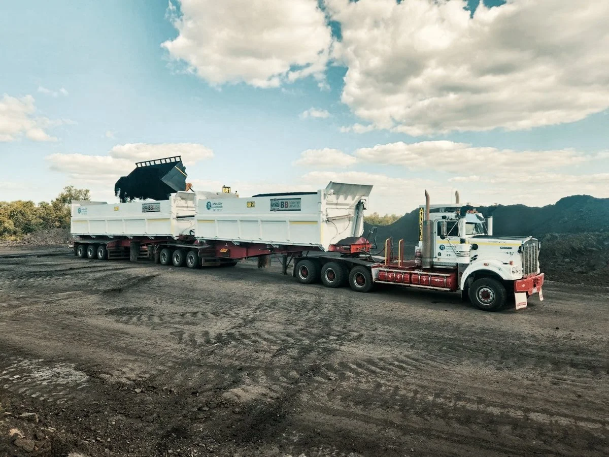 Coal haulage truck