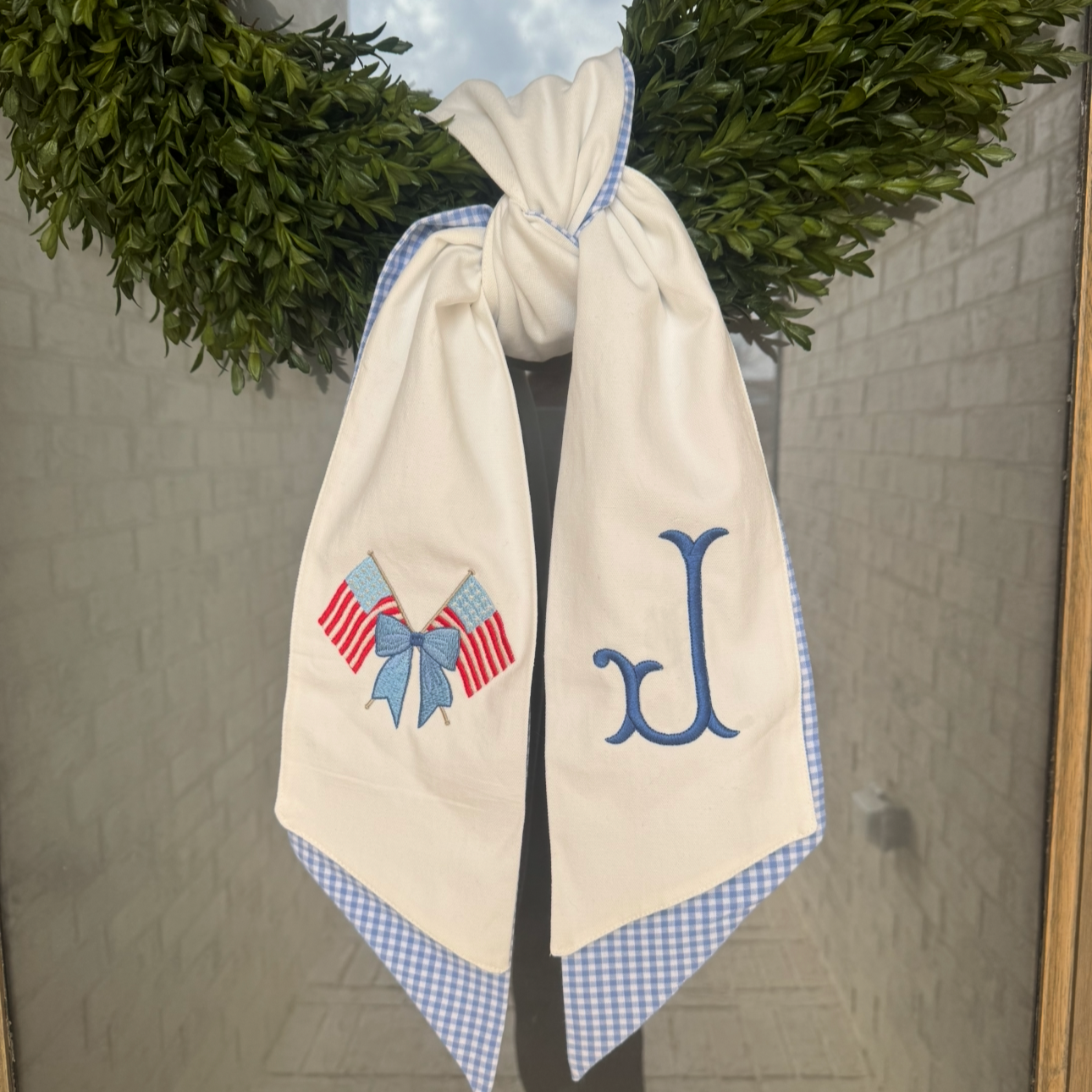 Patriotic Wreath Sash