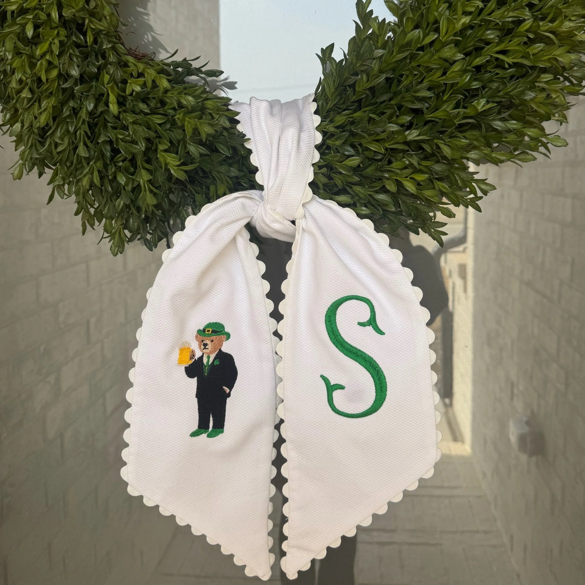St. Patricks Day Wreath Sash