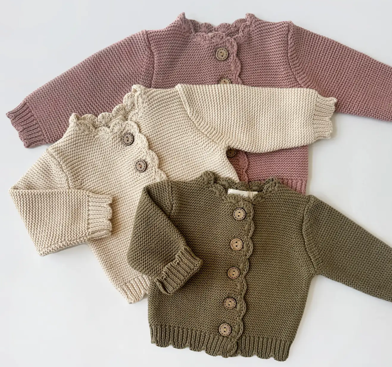 Cotton Knitted Baby Cardigan