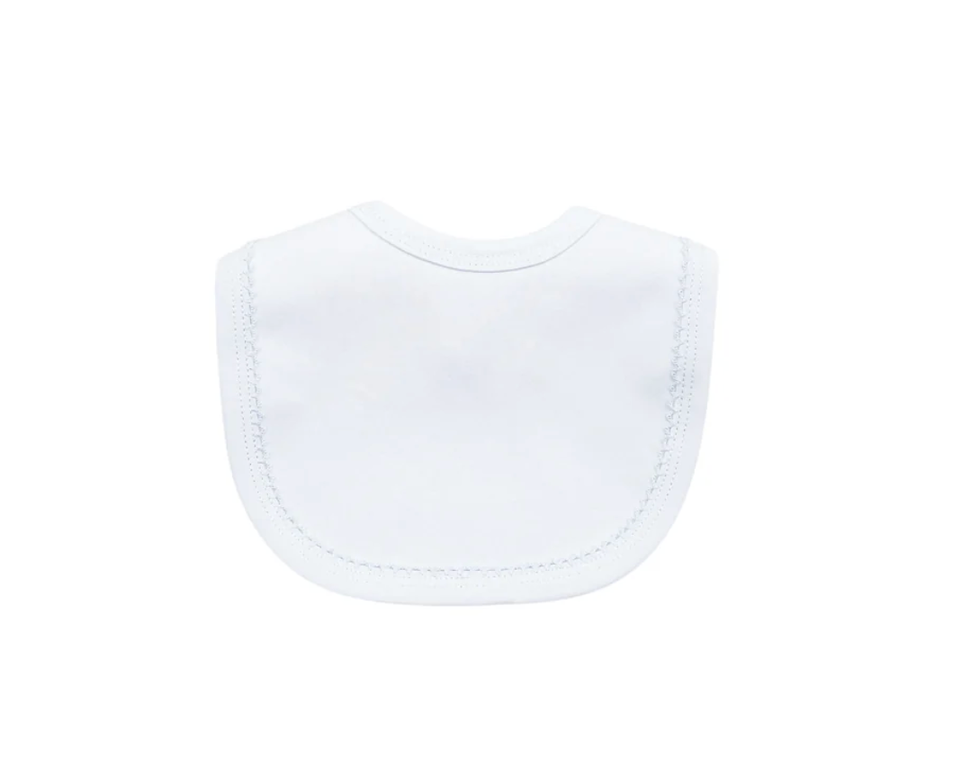 Personalized Picot Trim Baby Bib