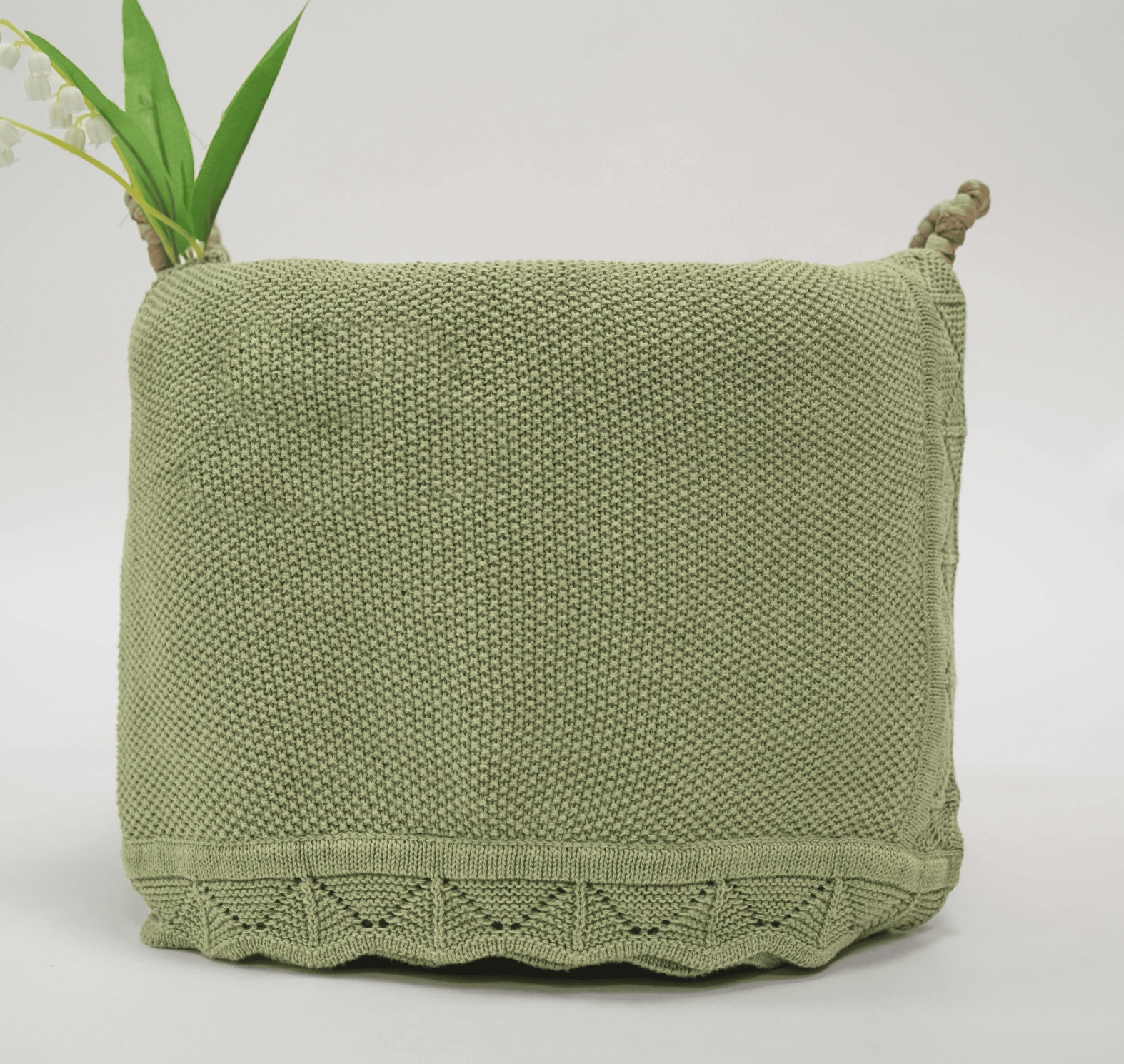 Heirloom Baby Blanket Sage Green.png