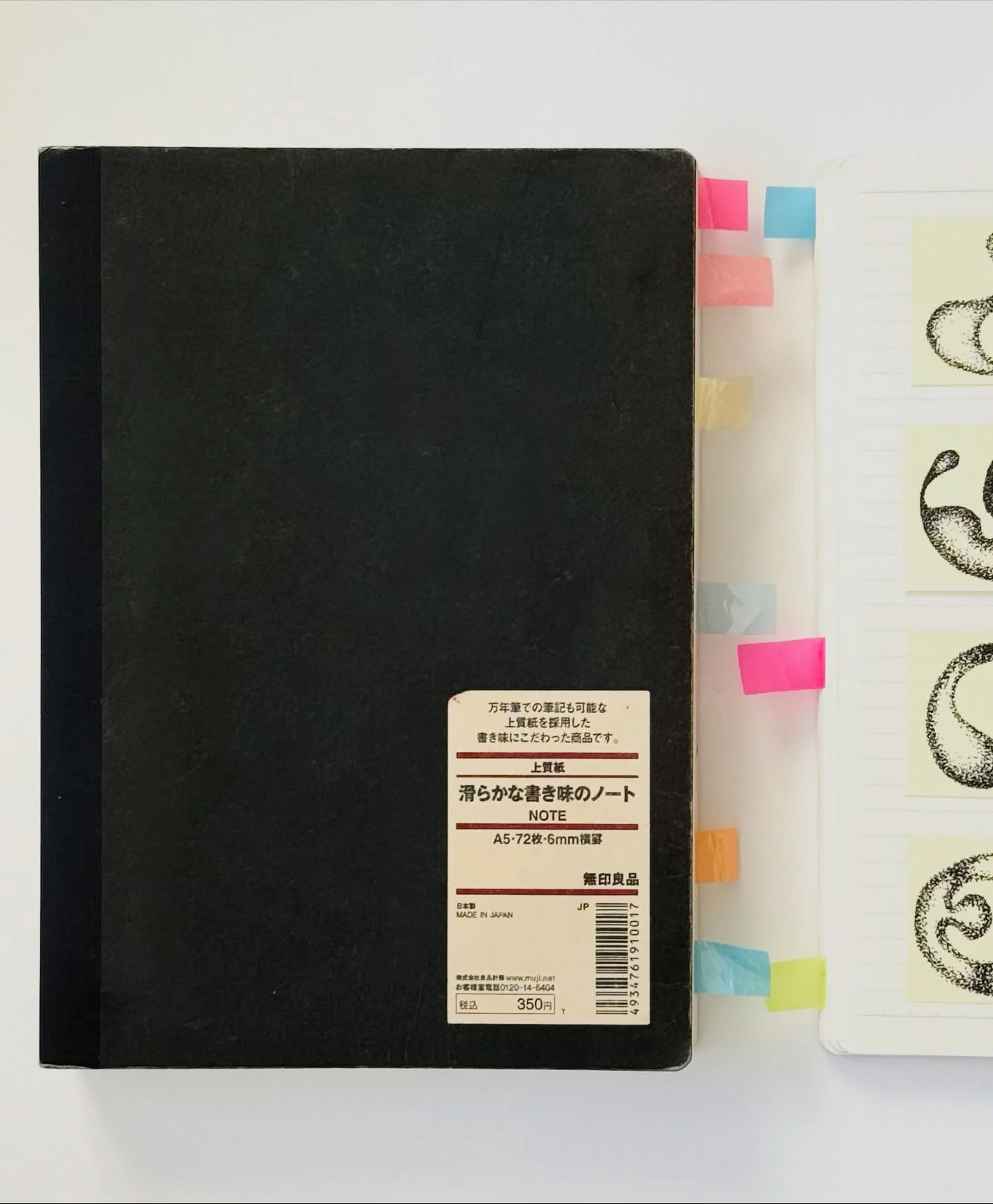 If you know me, you know my notebook 

This notebook is a tool, maybe a habit, I have used everyday for the past 10 years. Using the same tried and true Muji black notebook since 2015. I&rsquo;ve gone through countless, never failing me once. 

It&rs