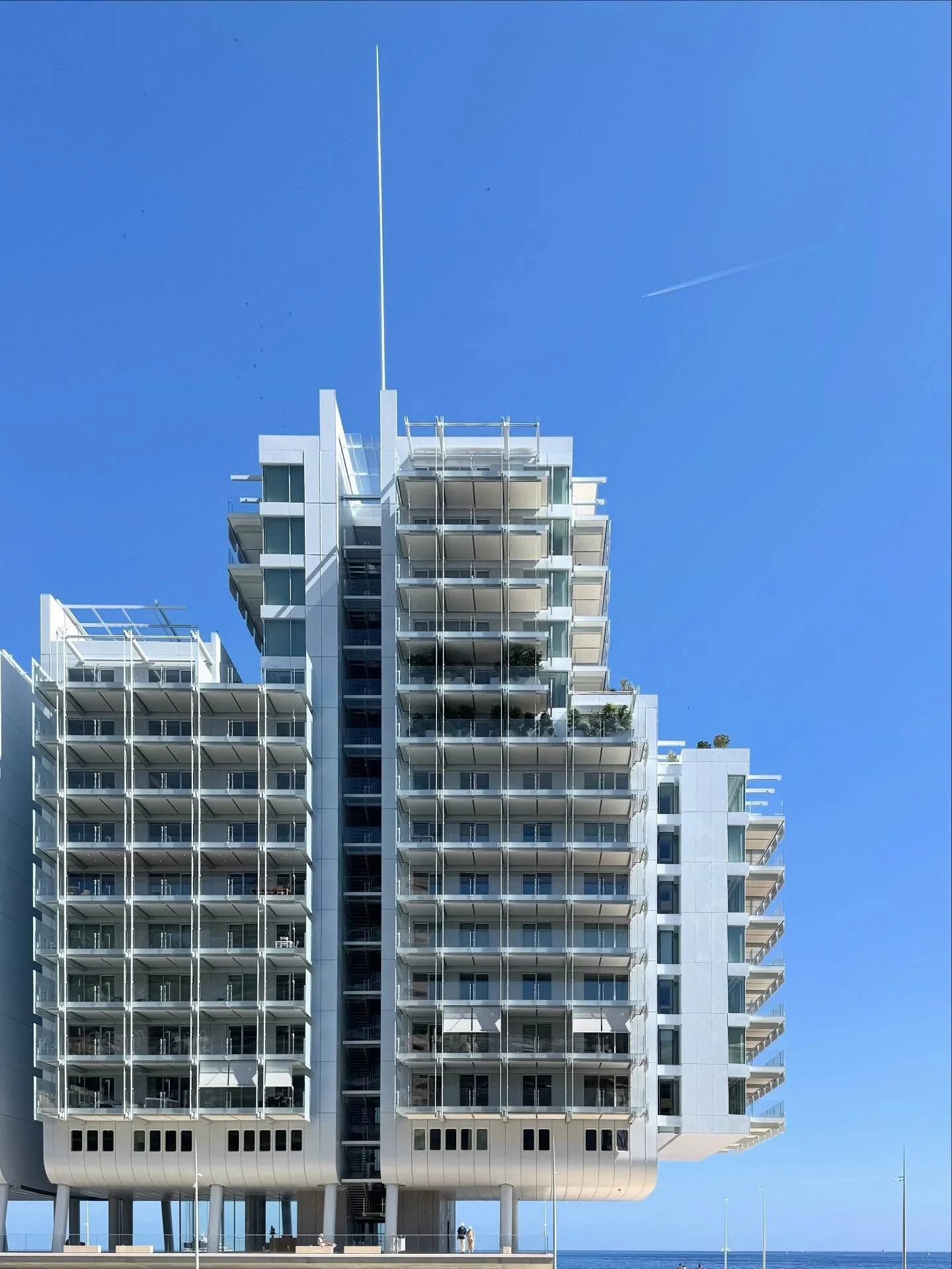 Renzo Piano designed Monaco&rsquo;s newest extension, Mareterra. 

They decided to add 3% more to their country because why not. It was really beautiful to walk around. Residential but also open to the public. The idea was for land and sea to flow to