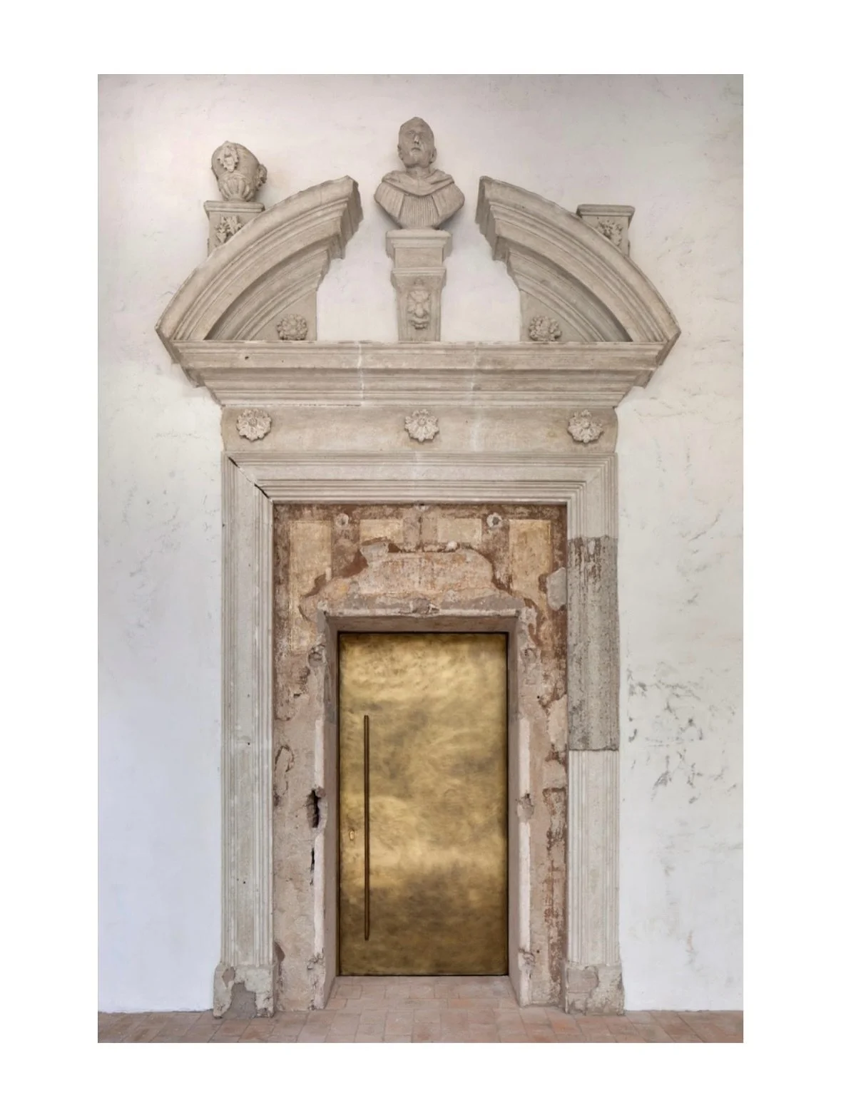 I like this door 

It is from the restoration of Cloisters of San Pietro in the city of Reggio Emilia. Bridging together what is old and what is new. 

Photography by Alessandra Chemollo