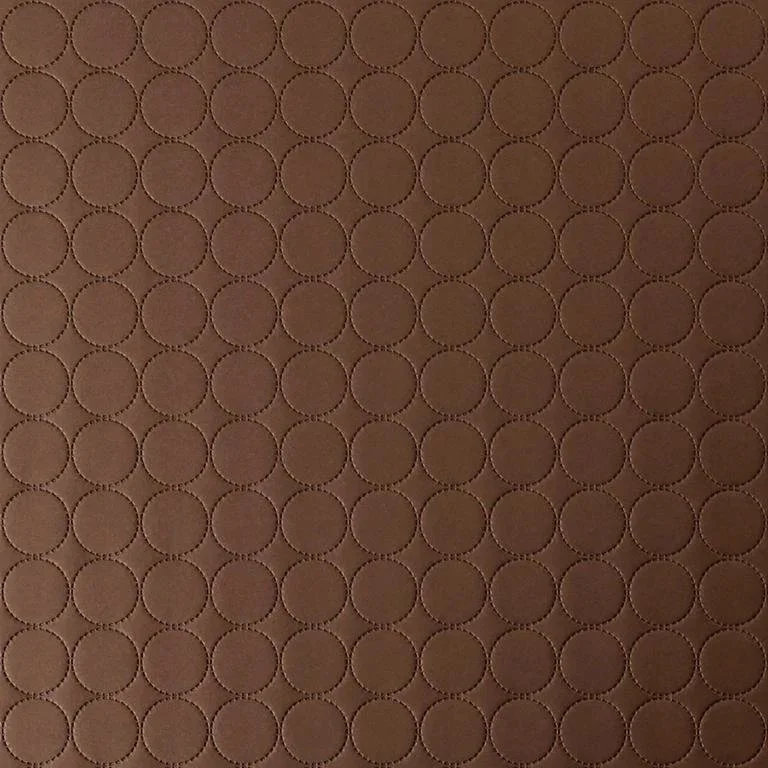 Vinyl leather upholstery for ottomans.