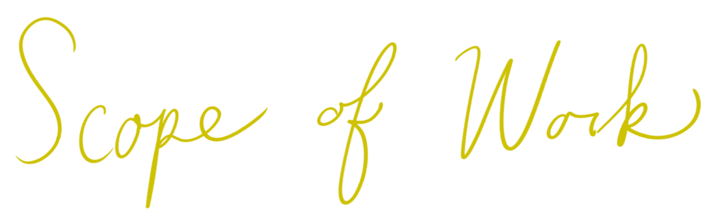 The phrase "Escape of Work" written in a yellow cursive font on a black background.