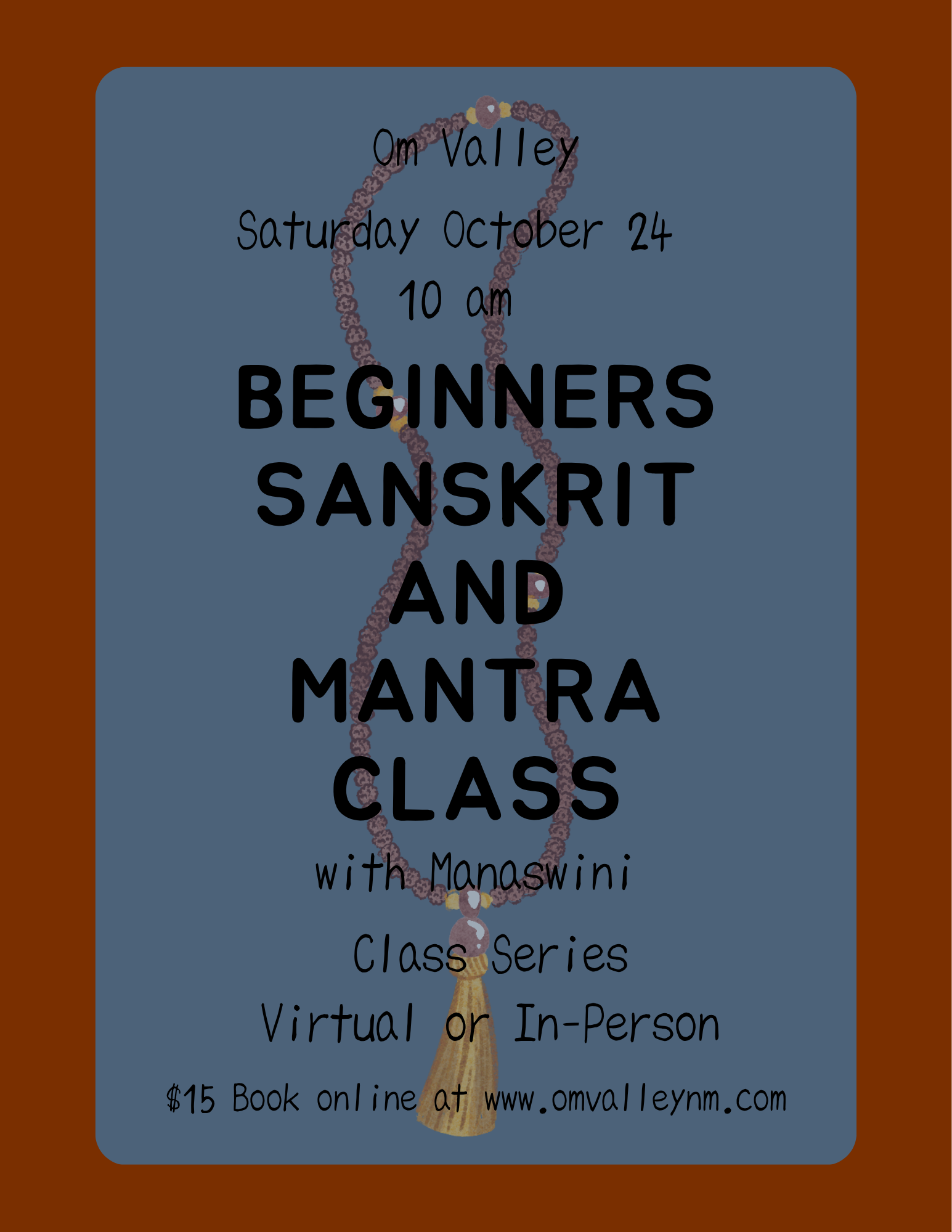 Beginner's Sanskrit Alphabet and Mantra Class