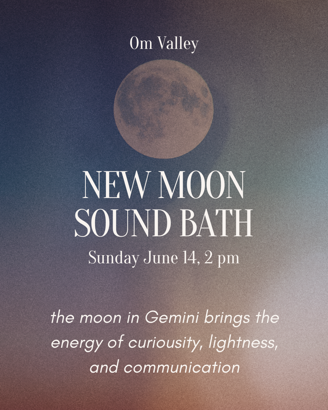 Gemini New Moon Sound Bath