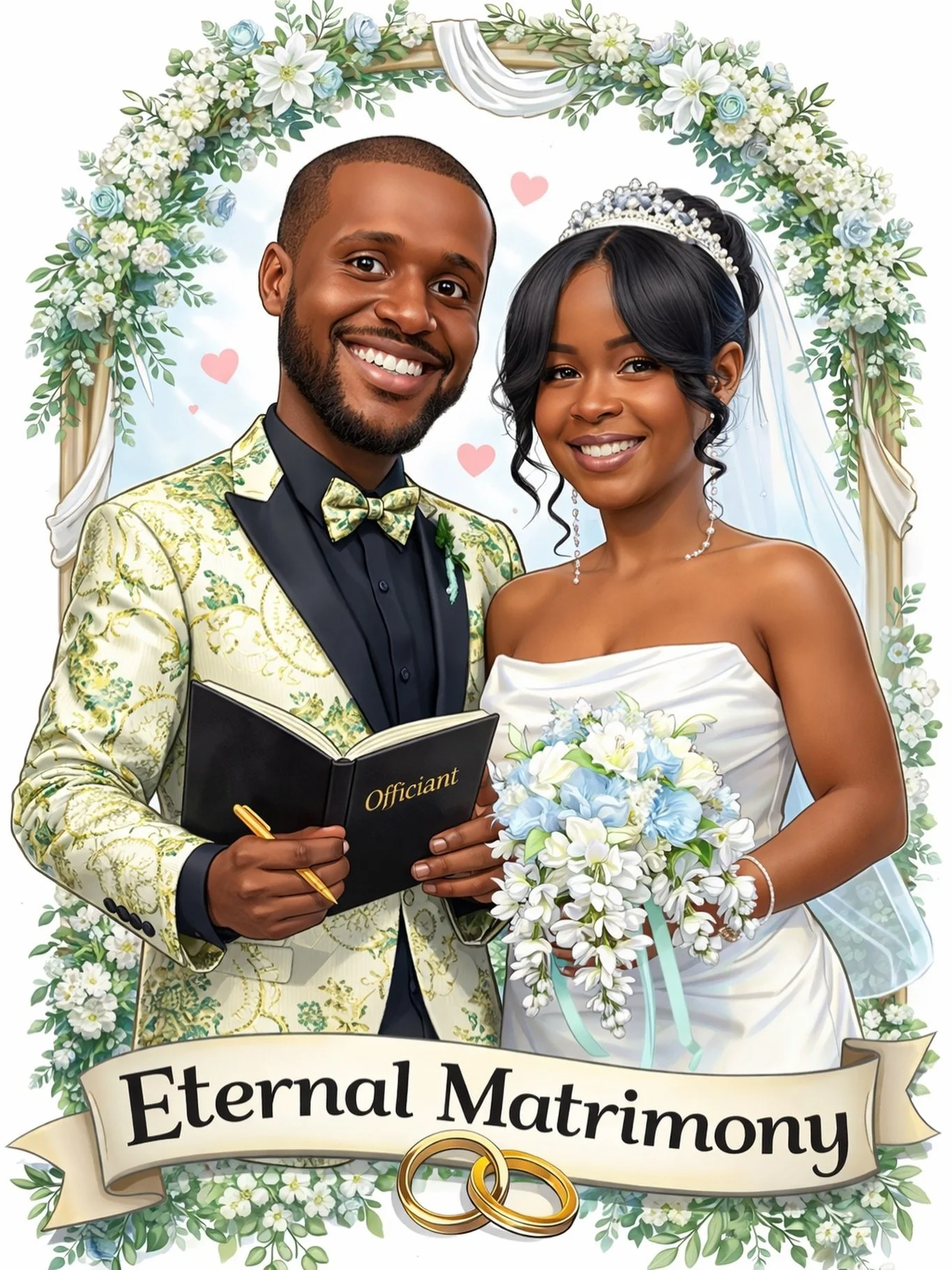 Welcome to the Instagram Home of @eternalmatrimonyweddings we are so happy to have you here with us! As a Husband &amp; Wife team, we built our business on love. We want to help marry couples in our community &amp; the surrounding areas! Offering cus