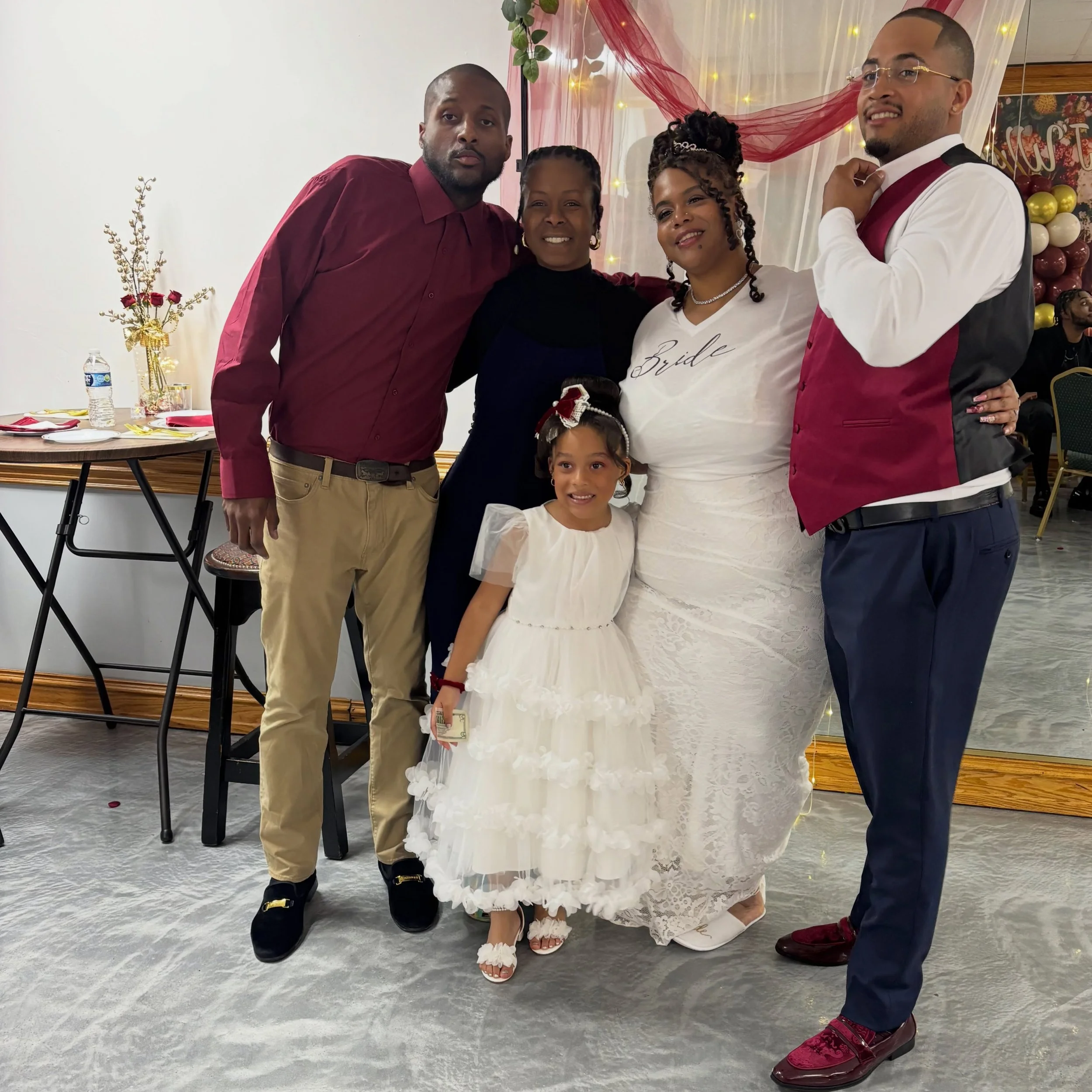 Congratulations Mr. &amp; Mrs. Reyes 💍
Thank you for asking us to Officiate your Wedding &amp; inviting us to stay for the reception. Dinner, music and your families were amazing!
God Bless you &amp; your children, we are so grateful to be a part of