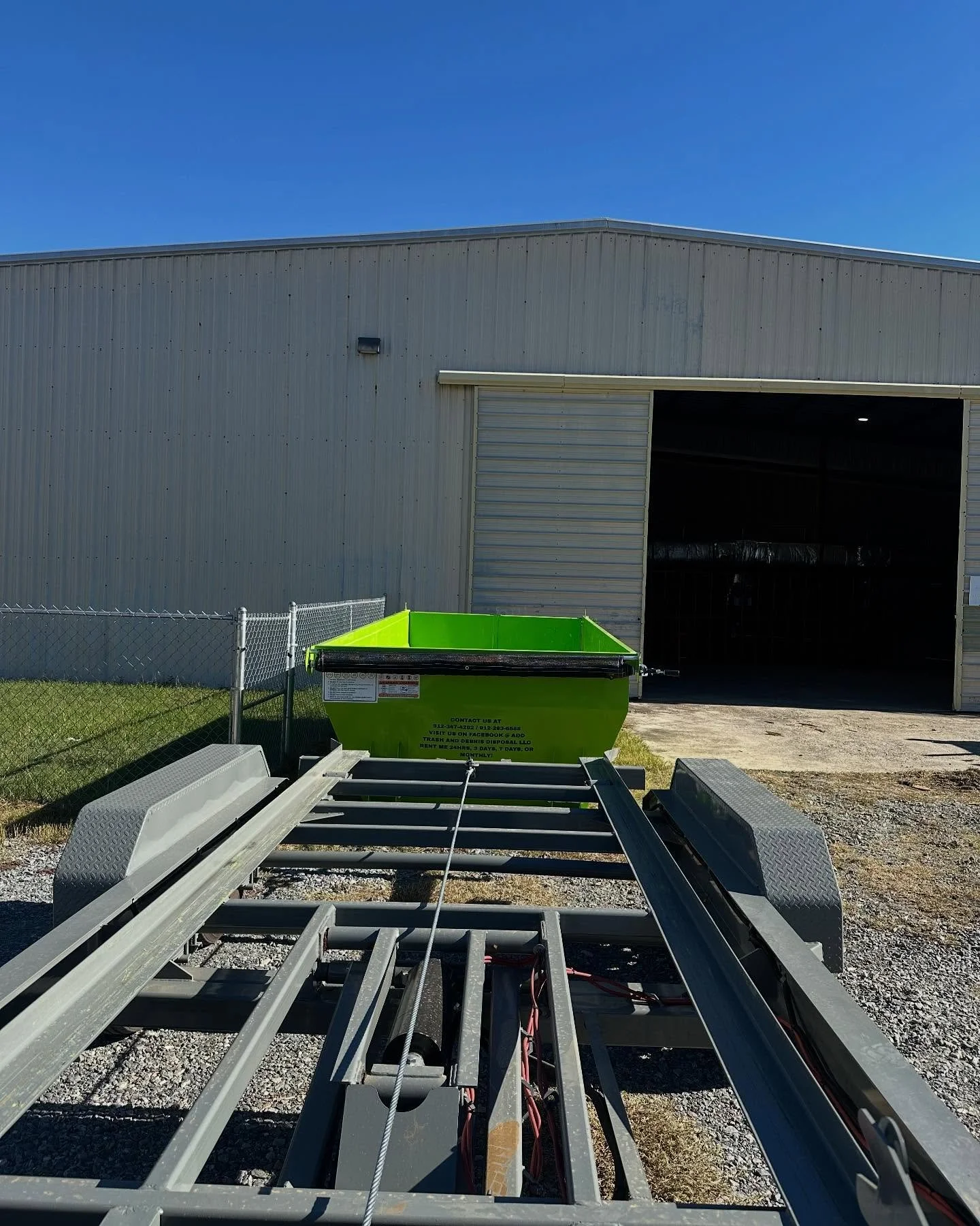 Doing our part for a construction and demolition job!