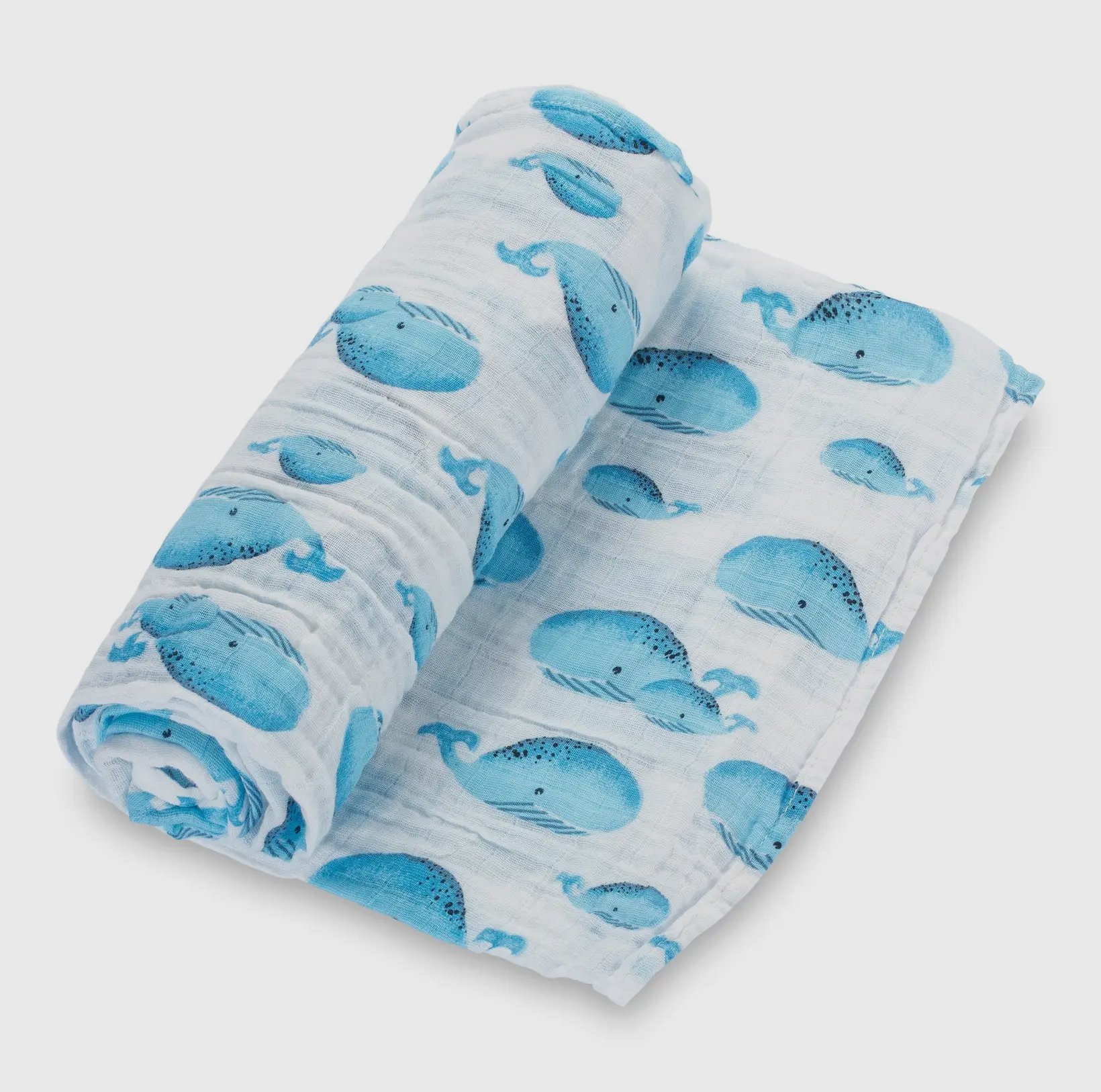 Whale, Whale, Whale Baby Muslin Swaddle