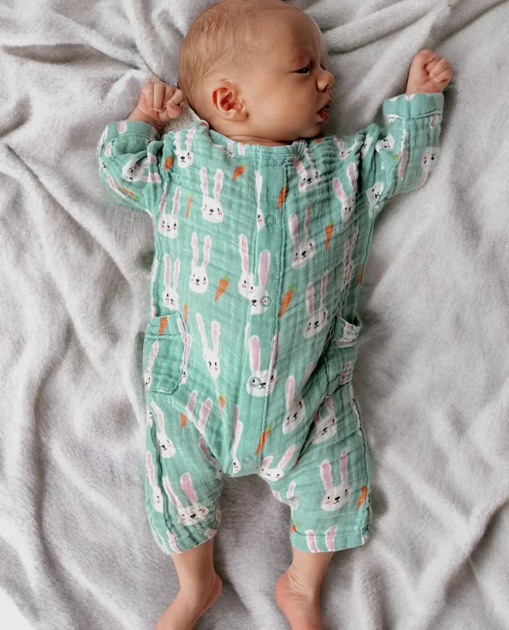 Brother Bunny Long Sleeve Romper