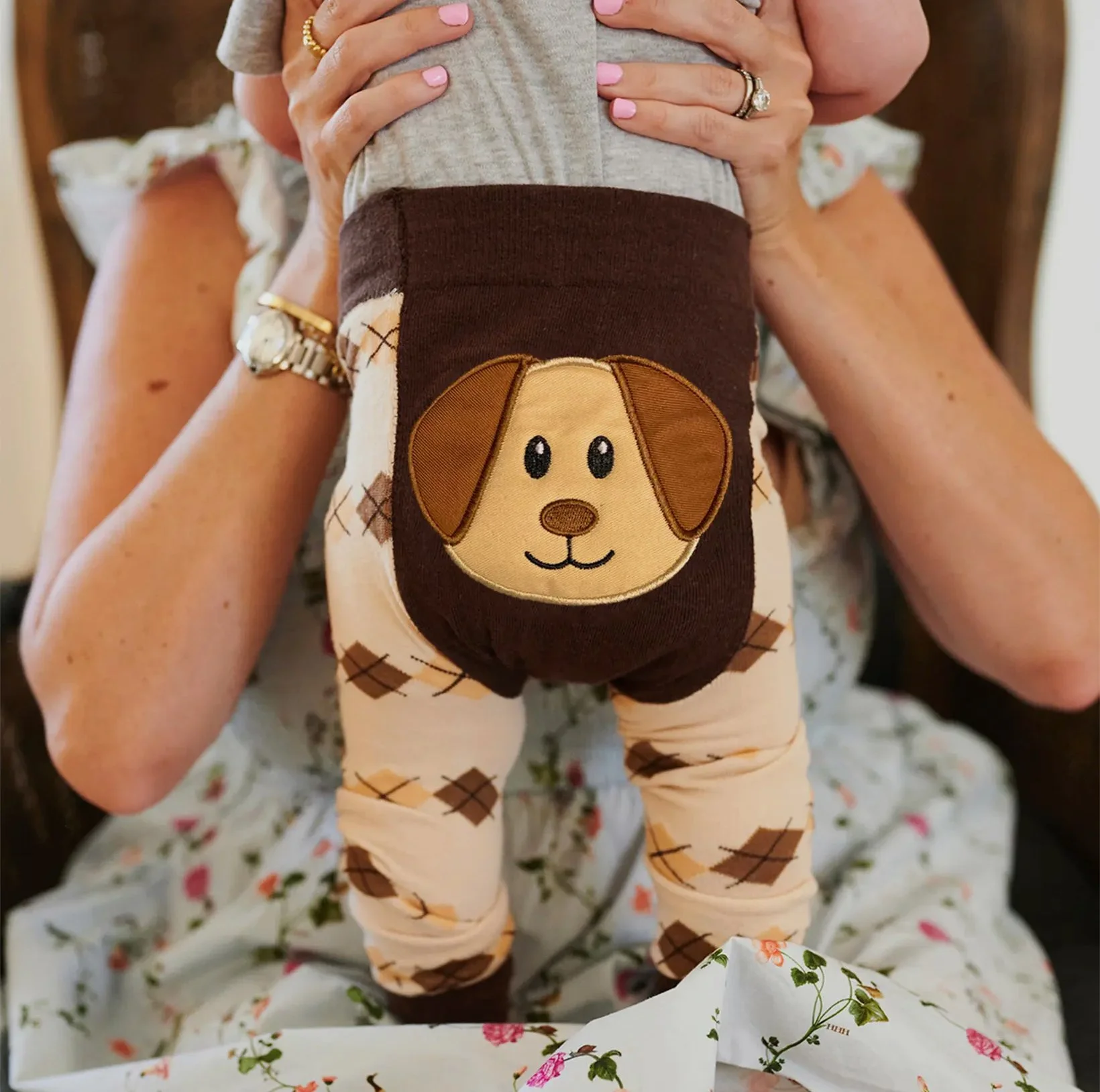 Baby Tights-Brown Dog