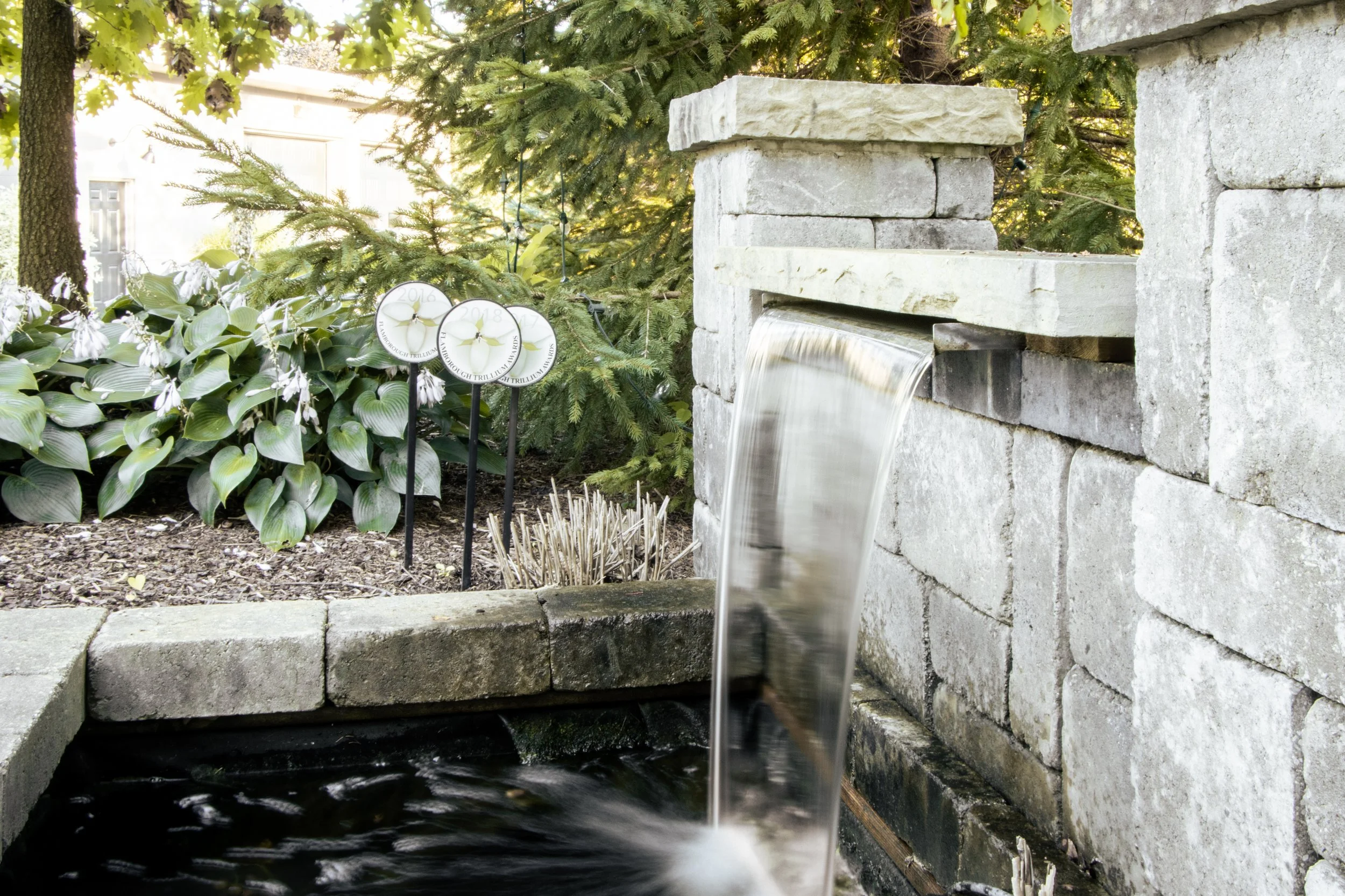 Brock Road, accent water feature