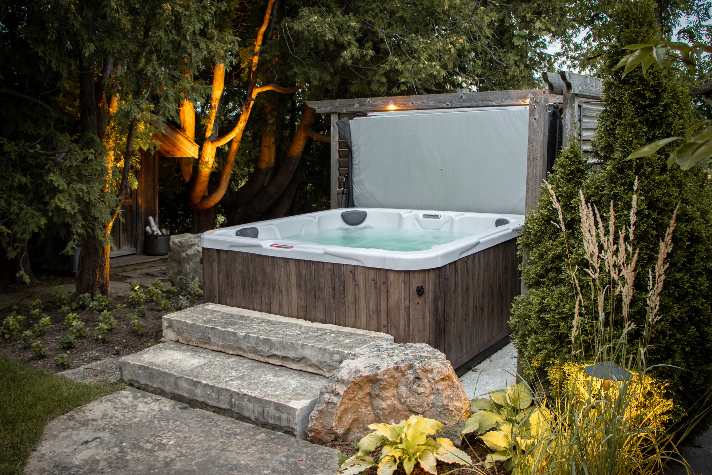 Brock Rod, hot tub area