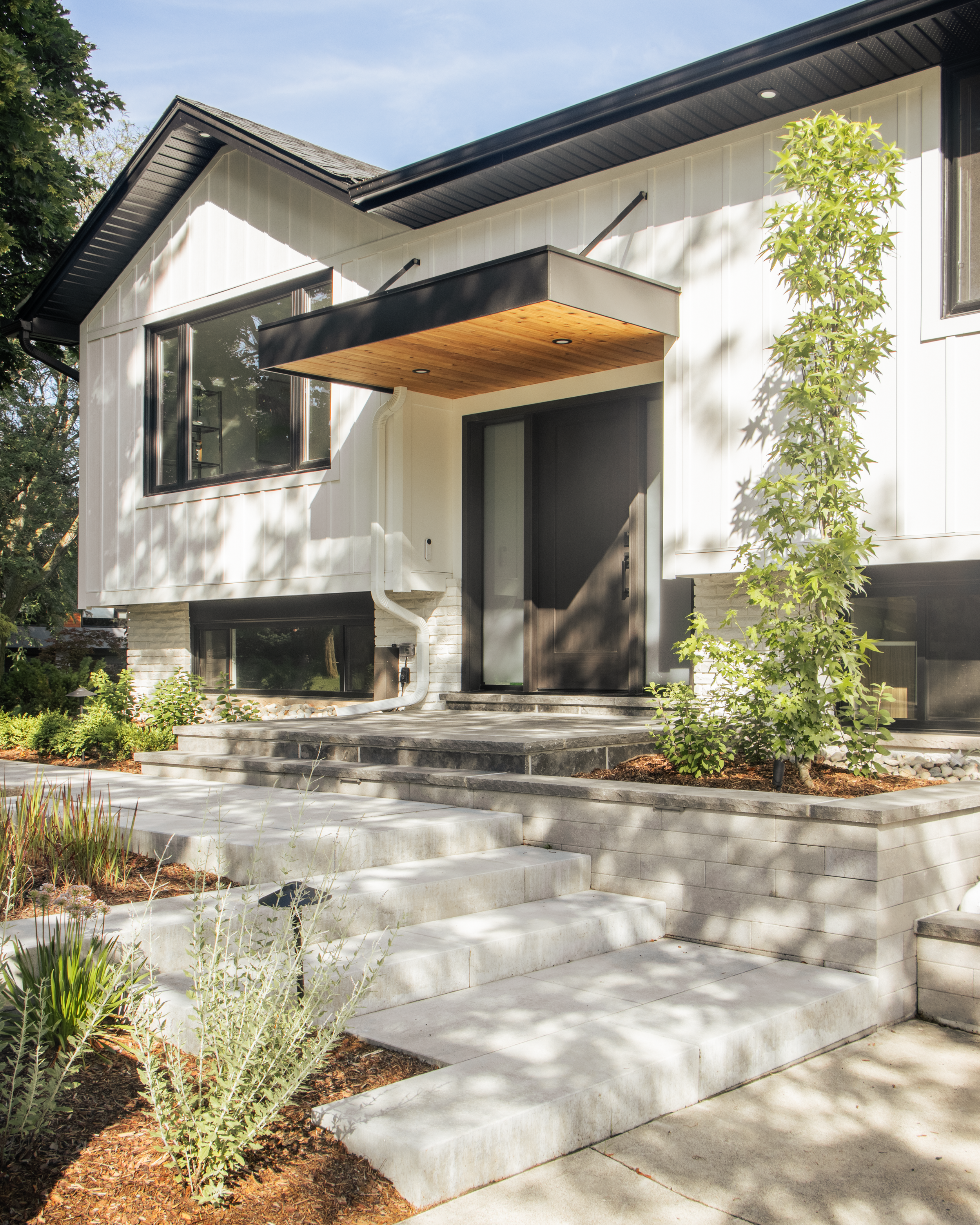 Rubens Ct, custom front door overhang