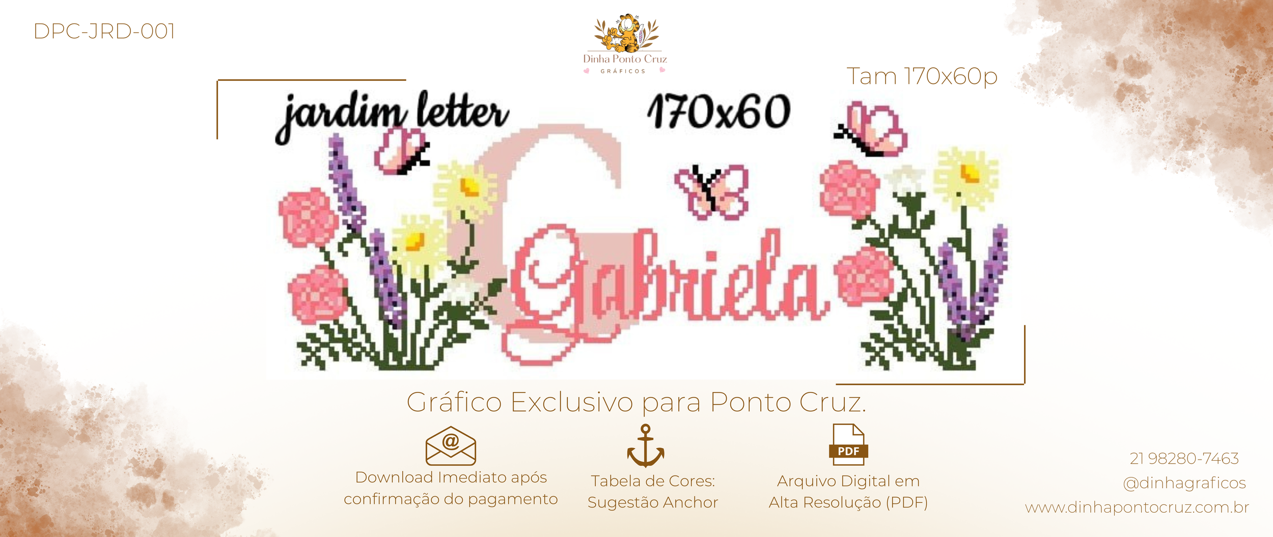 Gráfico - Jardim Letter (Floral)